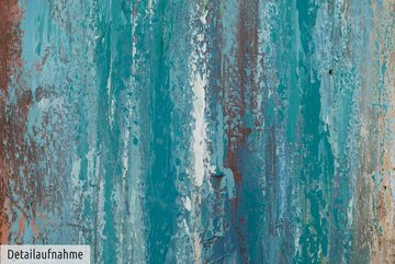 KUNSTLOFT Gemälde Shower of Crystals 80x80 cm, Leinwandbild 100% HANDGEMALT Wandbild Wohnzimmer