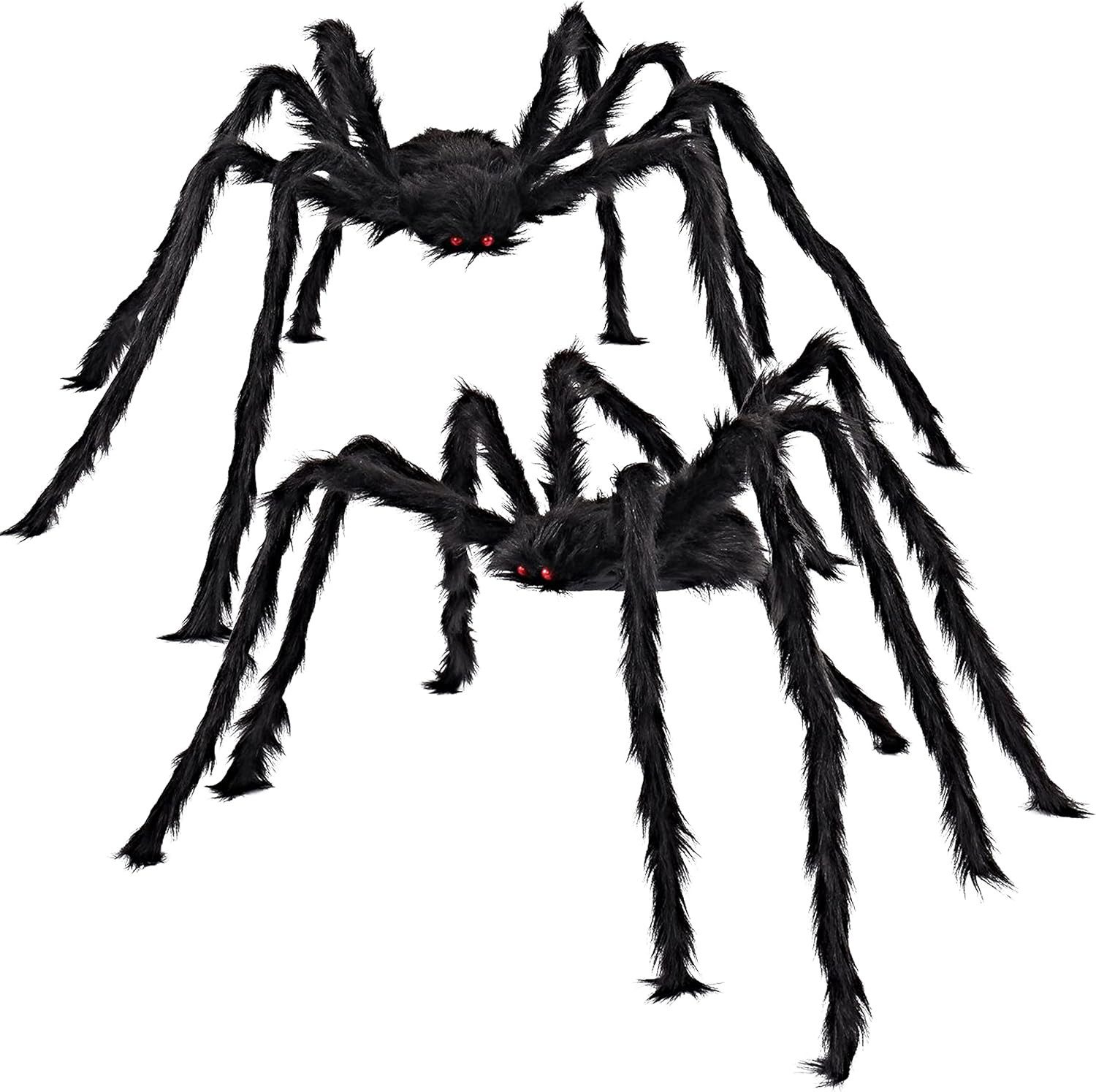 JOYIN Dekoobjekt JOYIN Halloween haarige Spinnen 160cm, 2 Stk., Halloween deko