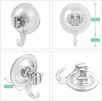 Elegear Handtuchhaken Wandhaken, (6-St), Einzigartiges transparentes Design