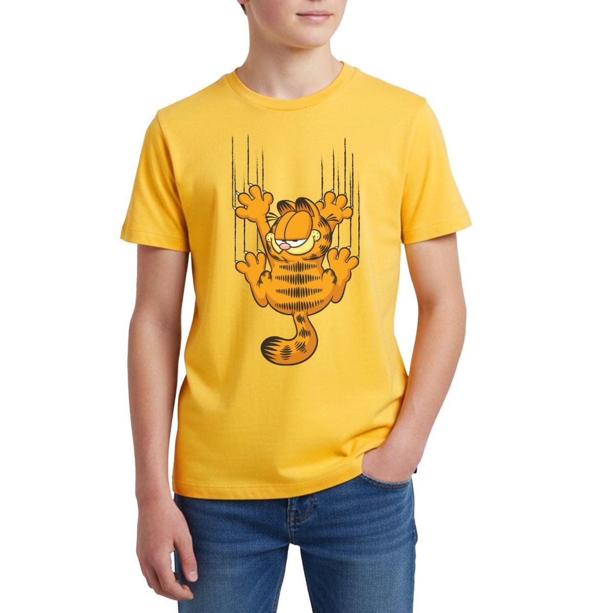 T-Shirt Garfield Kratzer Teenager Premium T-Shirt