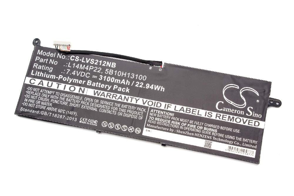 vhbw Ersatz für Lenovo L14M4P22, 5B10H13100 für Laptop-Akku Li-Polymer 3100 mAh (7,4 V)