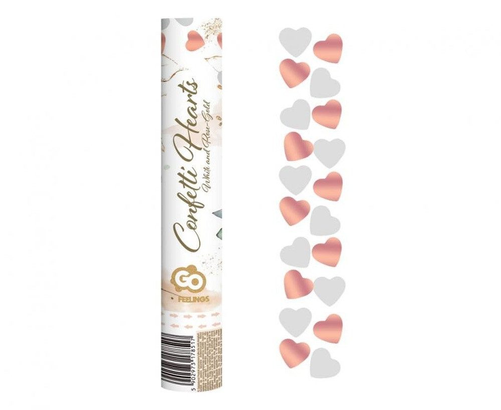 Godan Konfetti Hochzeit Rose gold Hearts Herzkonfetti-Shooter 30 cm