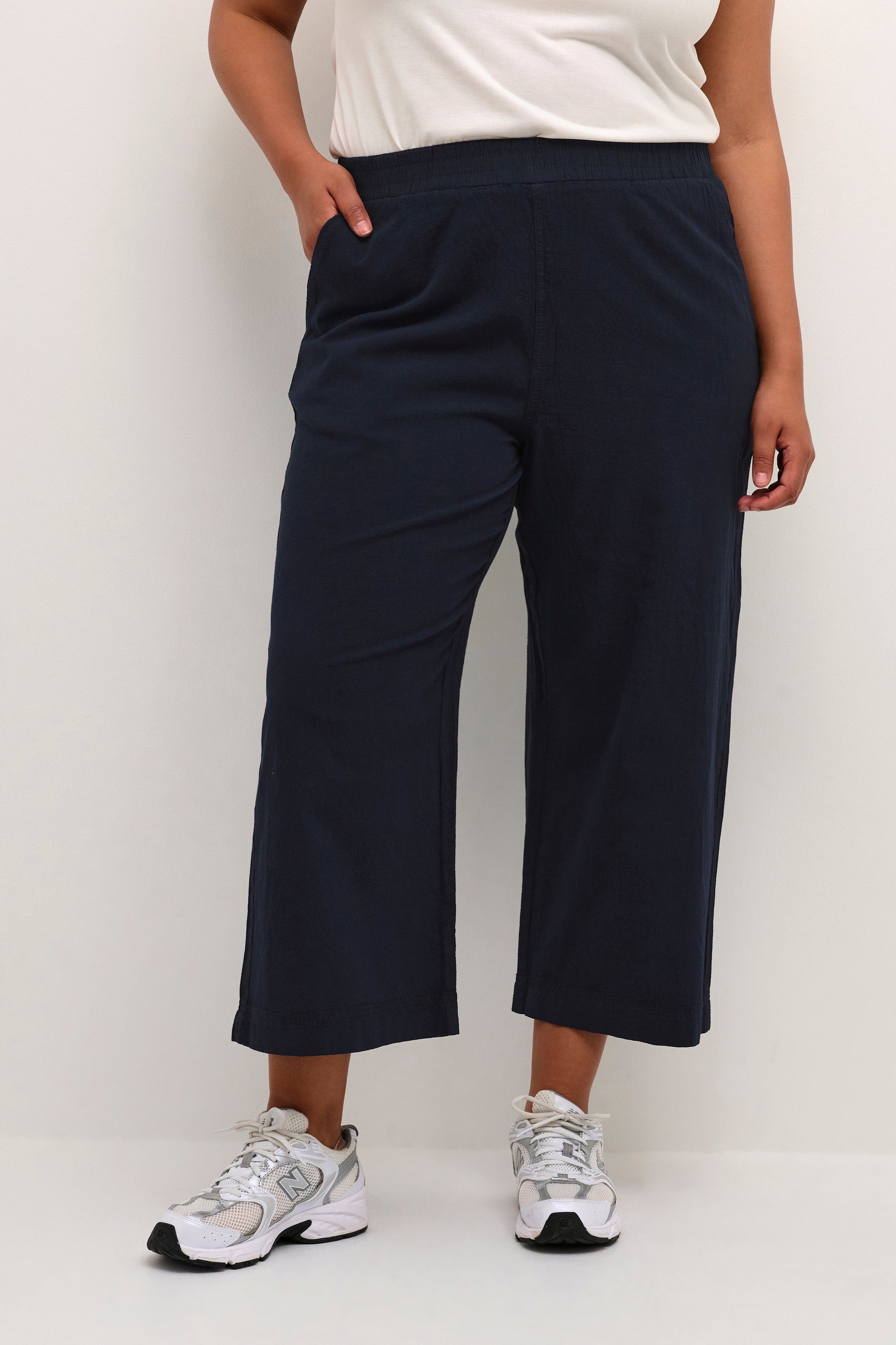 KAFFE Curve Stoffhose Casual Hose KCnana Große Größen