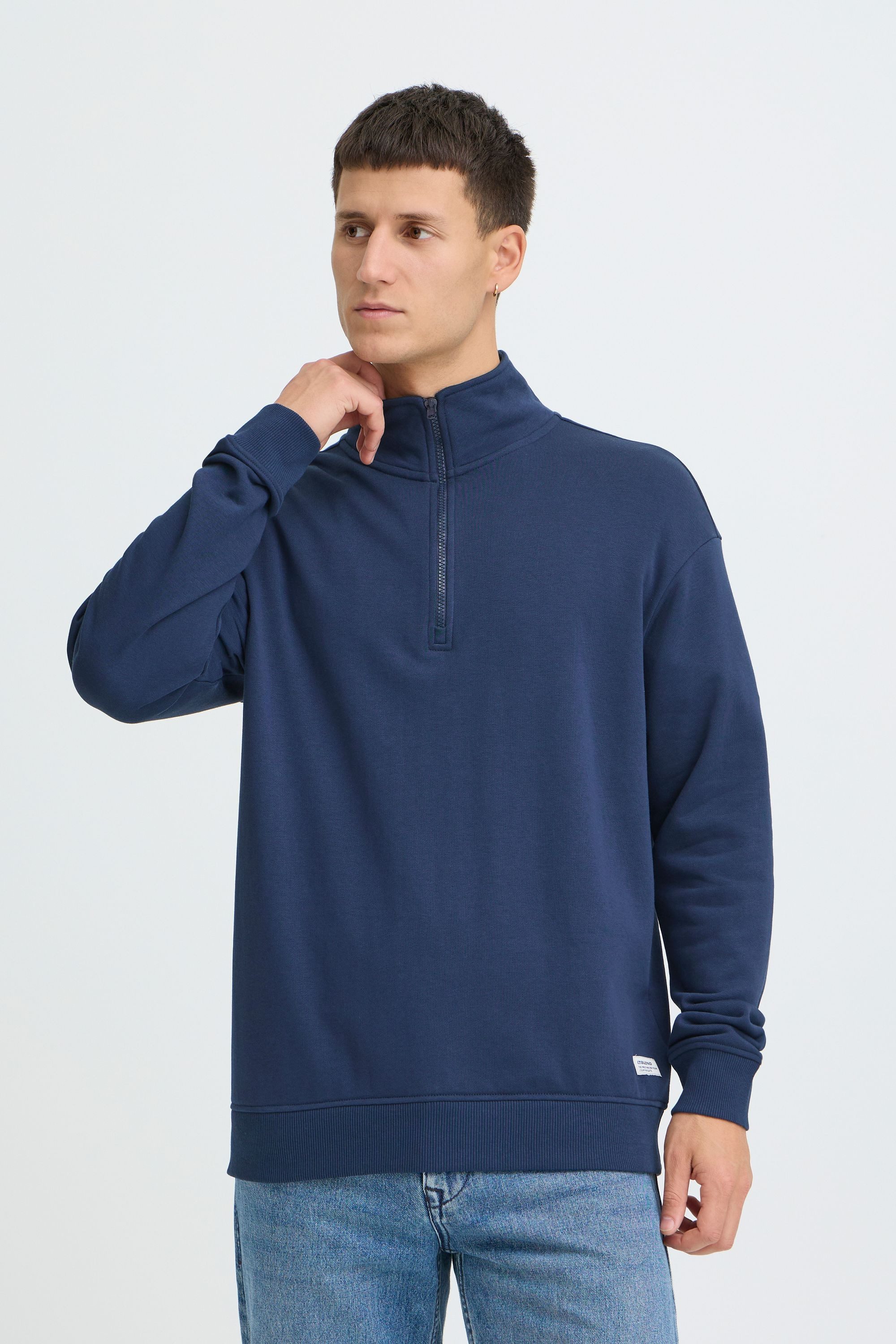Blend Longpullover BHBriso Klassischer Sweat-Troyer