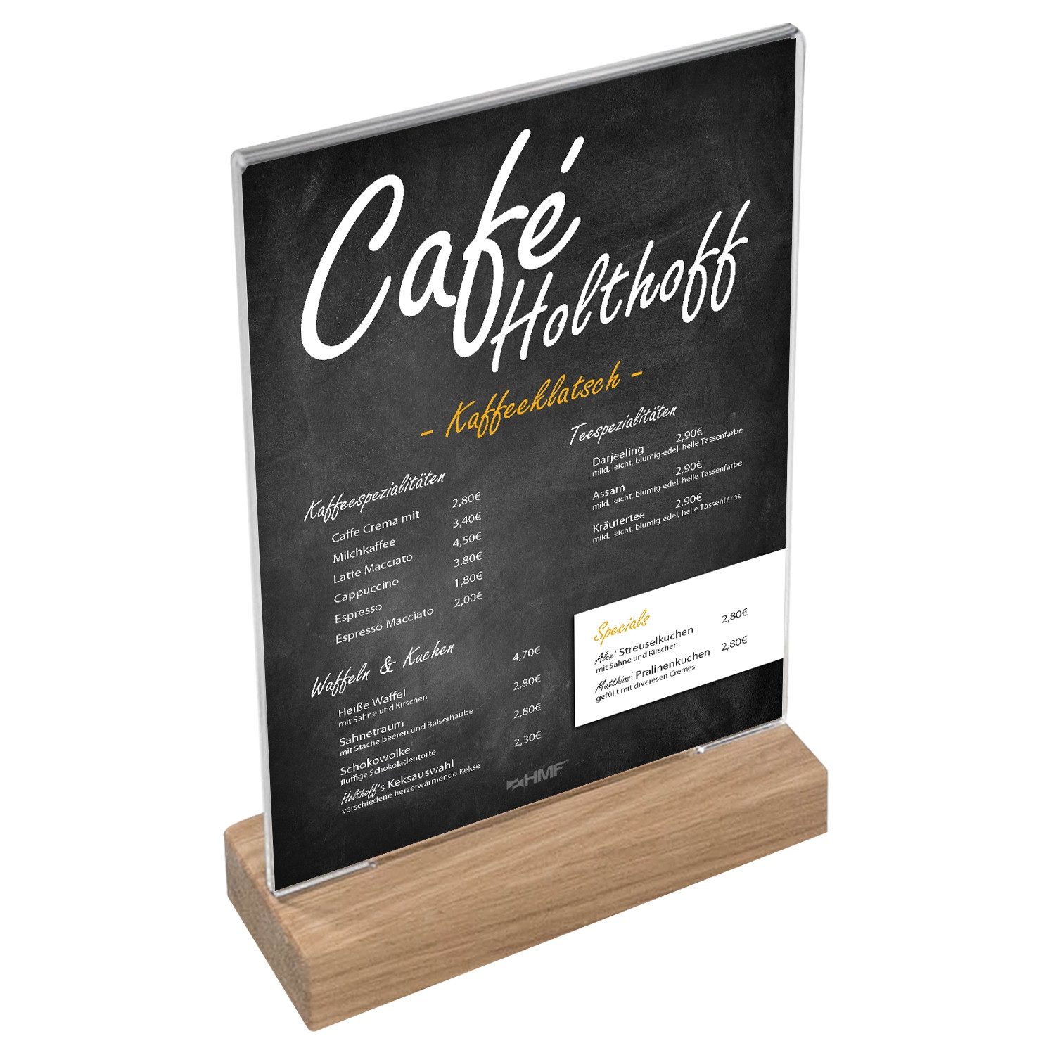 HMF Einzelrahmen 4694 Acryl Tischaufsteller, für 1 Bilder (1 St), T-Ständer günstig online kaufen