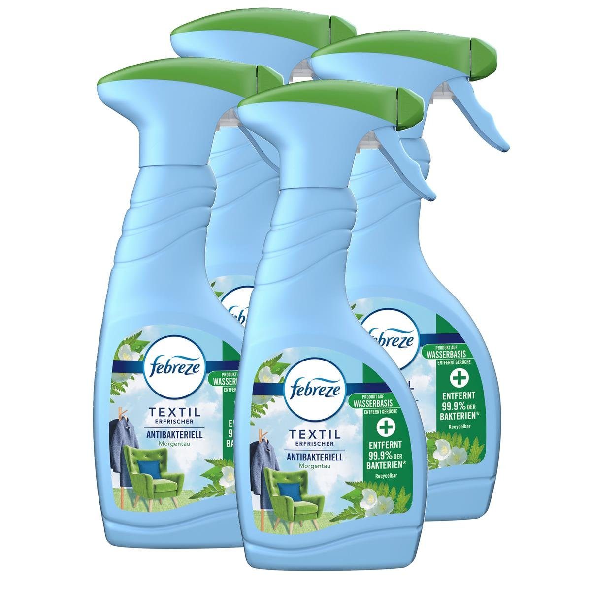 Febreze Raumduft Febreze Textilerfrischer Antibakteriell 500ml - Textilspray (4er Pack)