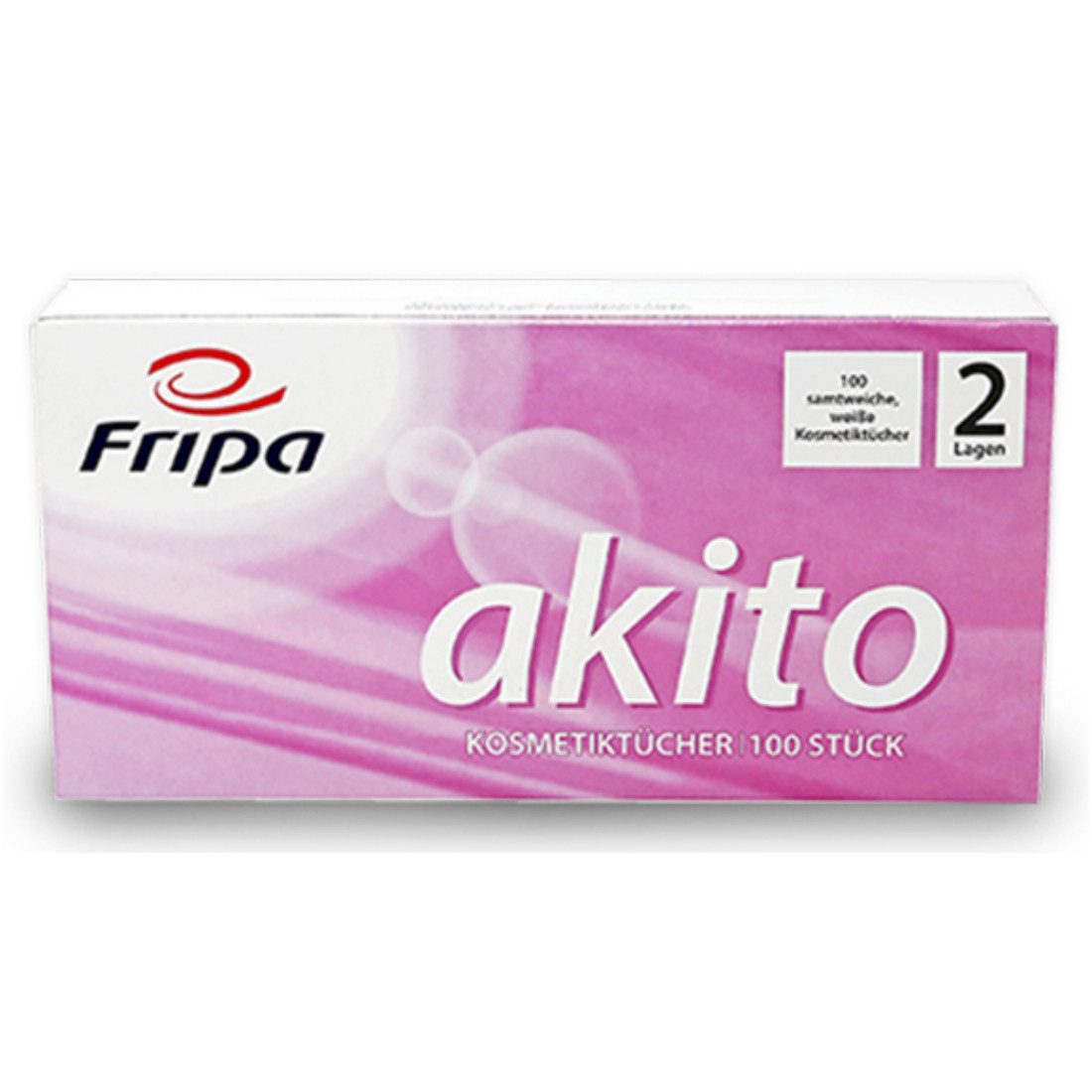 Fripa Kosmetiktücher akito® Kosmetiktücher 2-lagig hochweiß