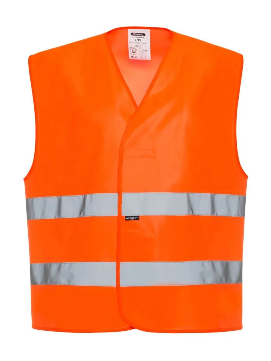 Warnweste Warnschutzweste EN ISO 20471 Orange – ISMONT ISM 5801