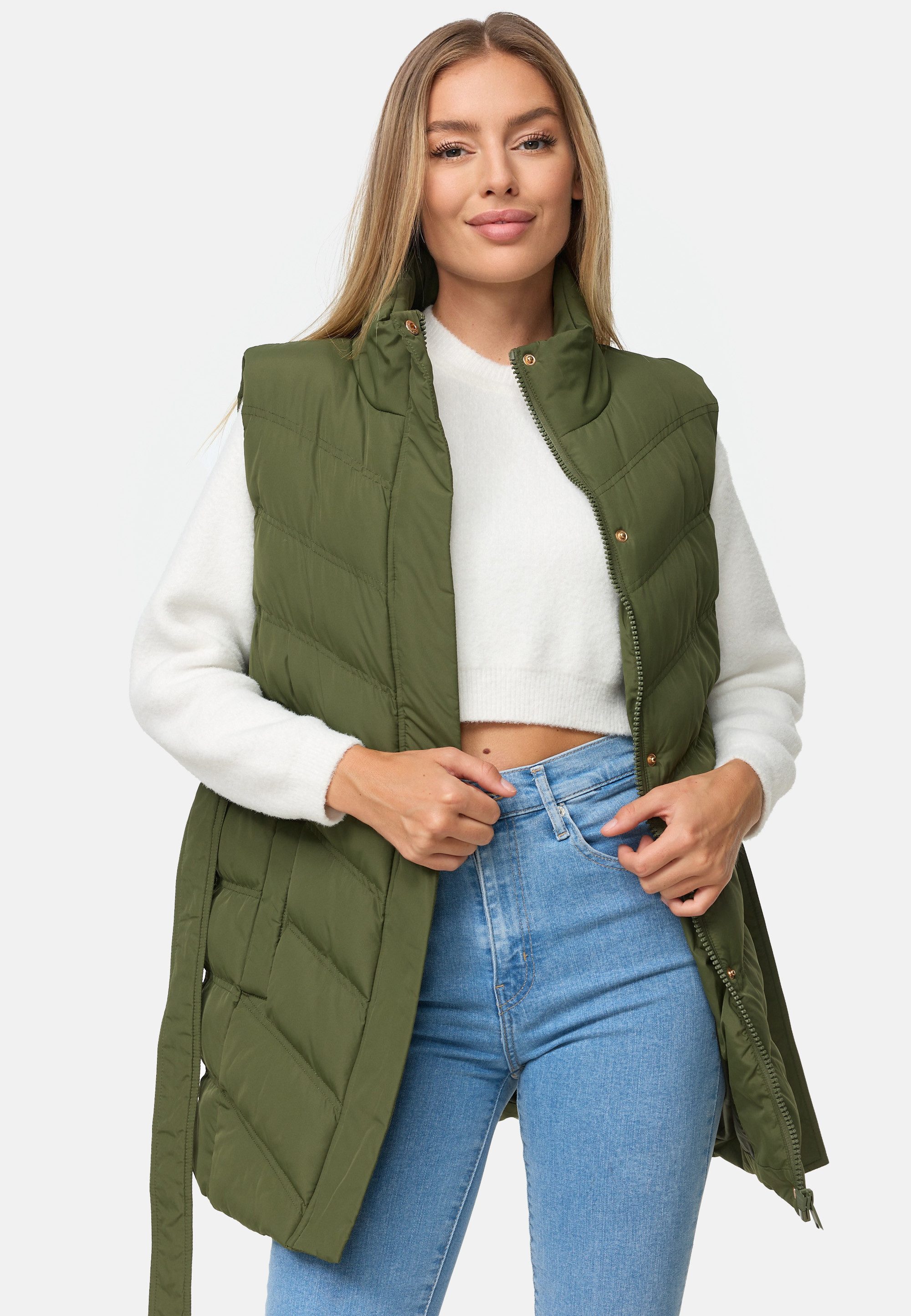 Threadbare Softshellweste THB Cruz (1-tlg) mit Gürtel