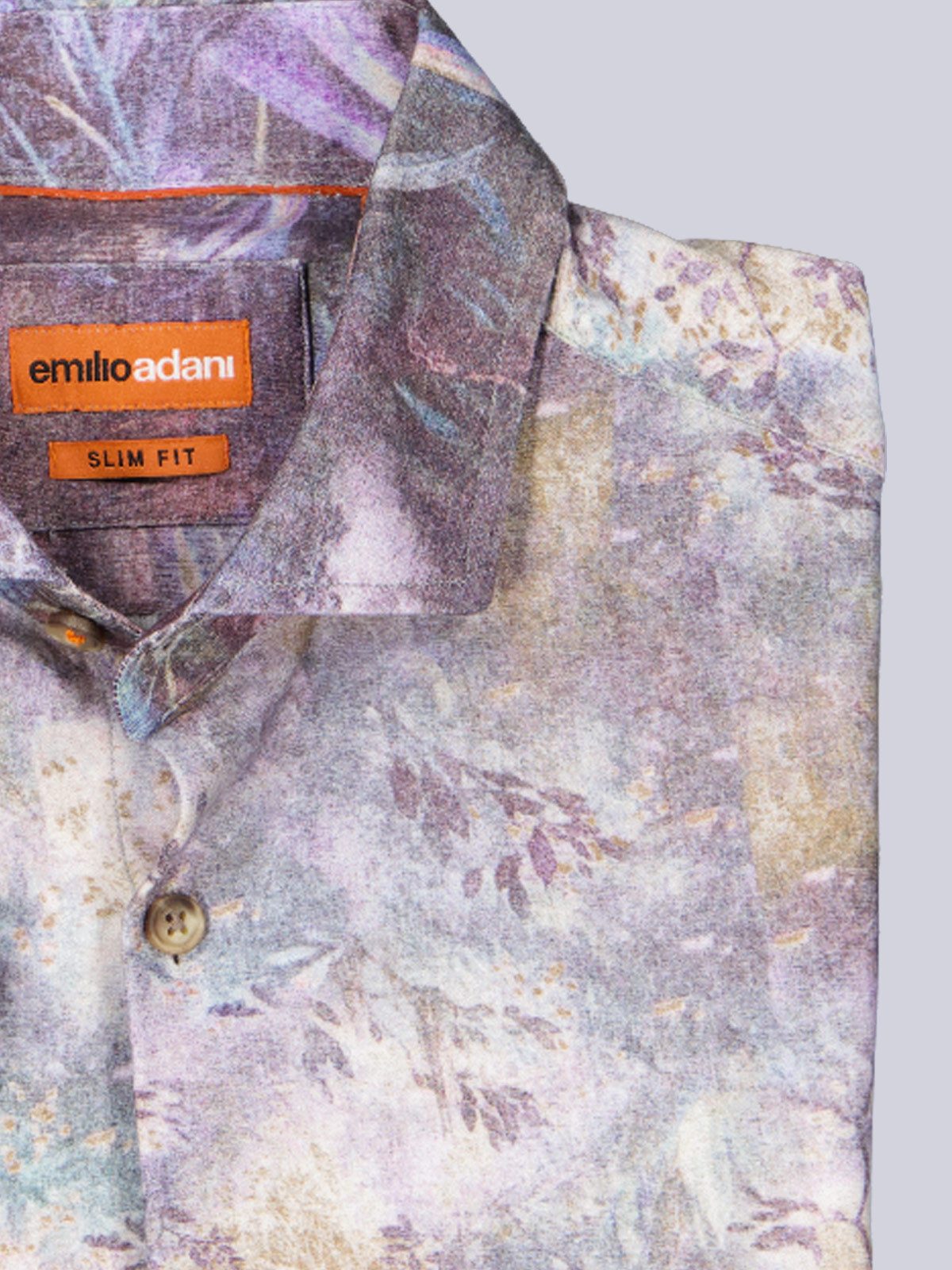 emilio adani Kurzarmhemd Herren Kurzarm-Hemd mit Tropical-Print, Mehrfarbig – Bild 5 von 5