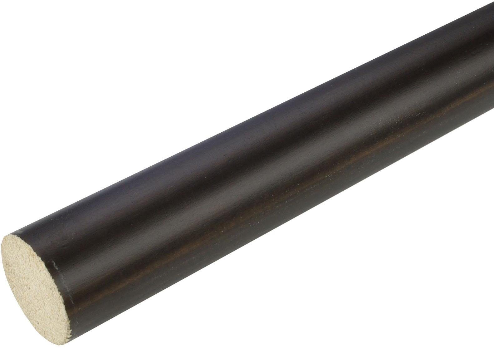 Liedeco Gardinenstange, ausdrehbar, Holzwerkstoff, Holzstab