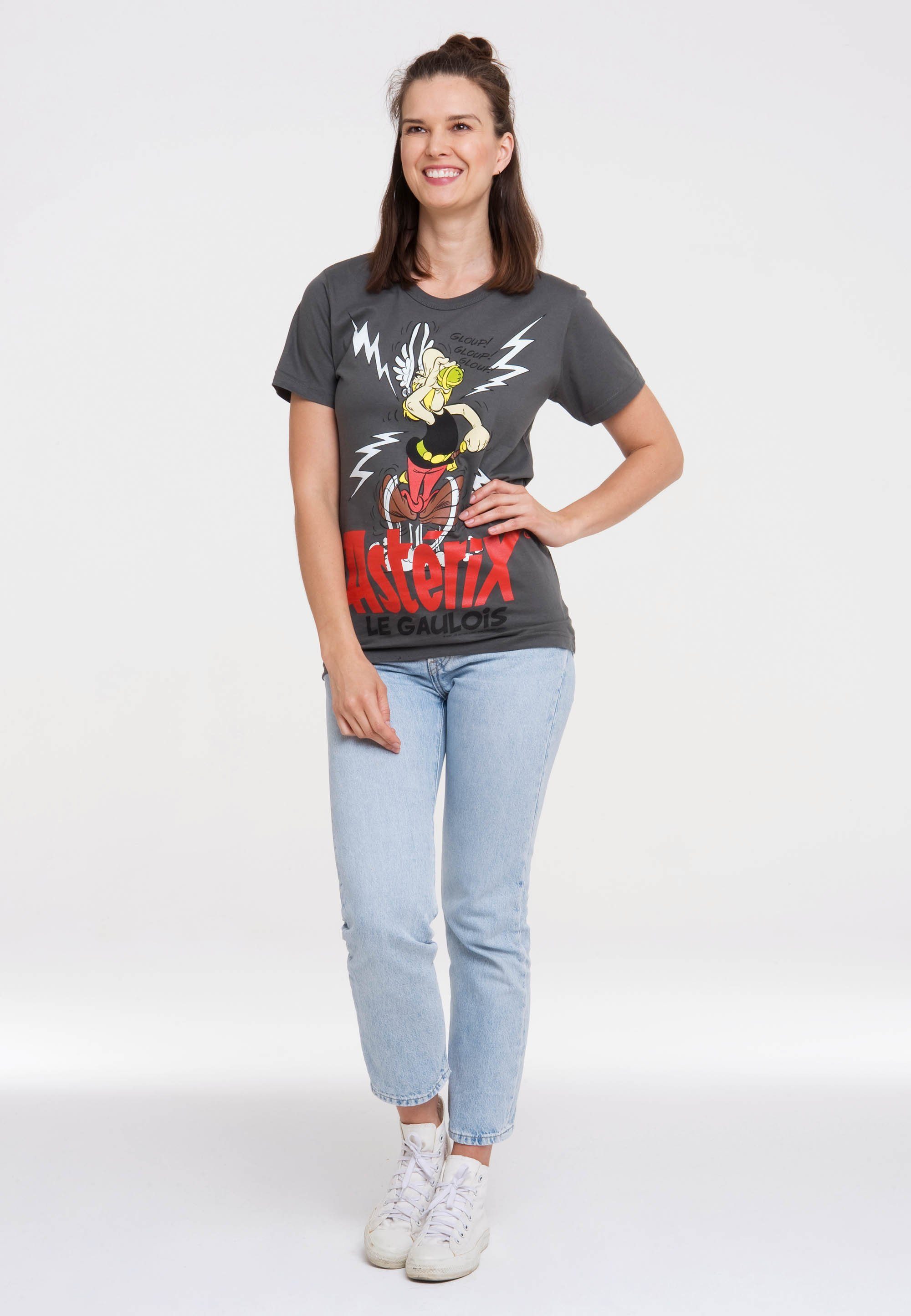 LOGOSHIRT T-Shirt Asterix der Gallier - Asterix mit lizenziertem Print
