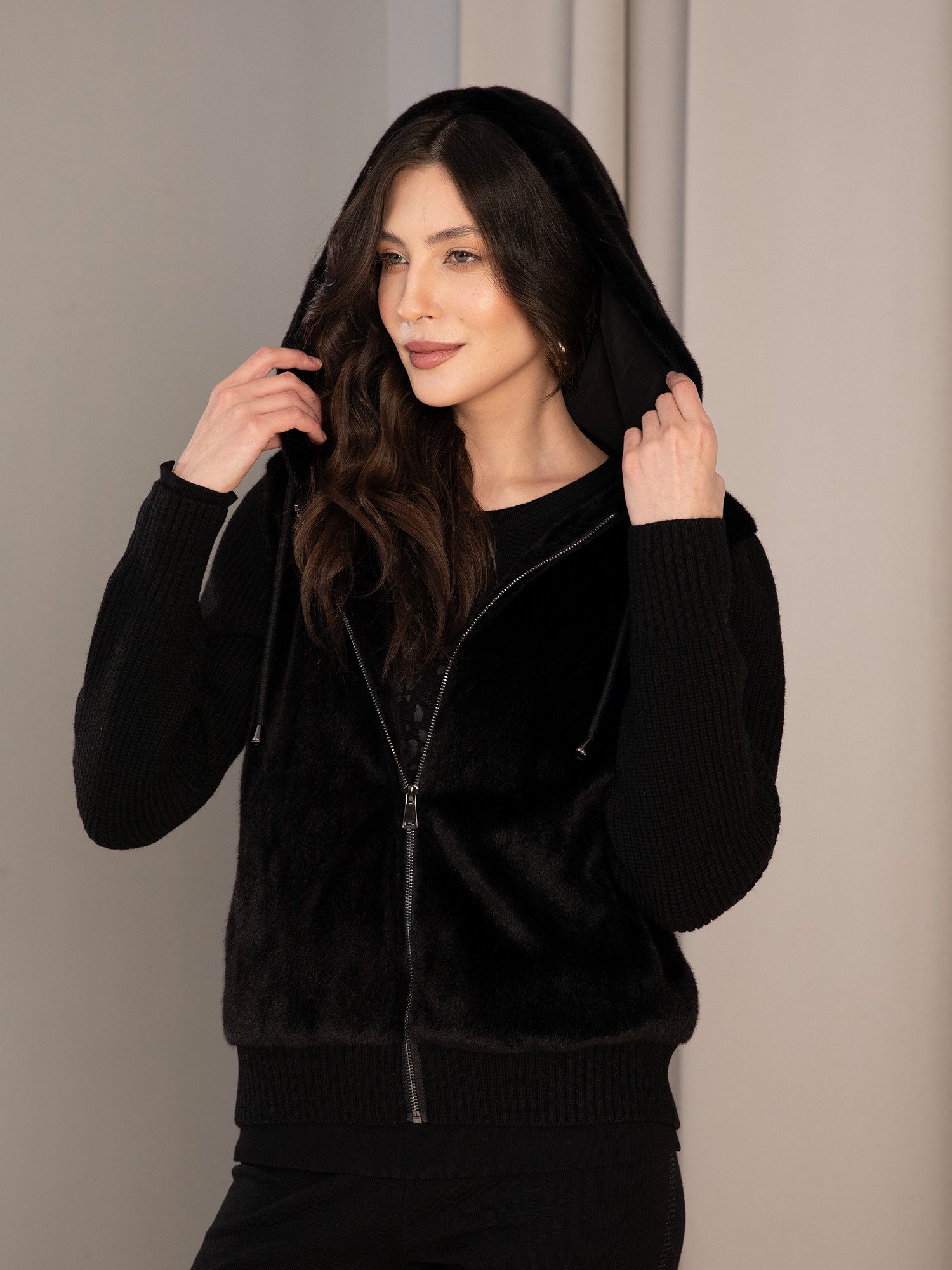 Passioni Fellimitatjacke Übergangsjacke mit Kunstfellfront günstig online kaufen