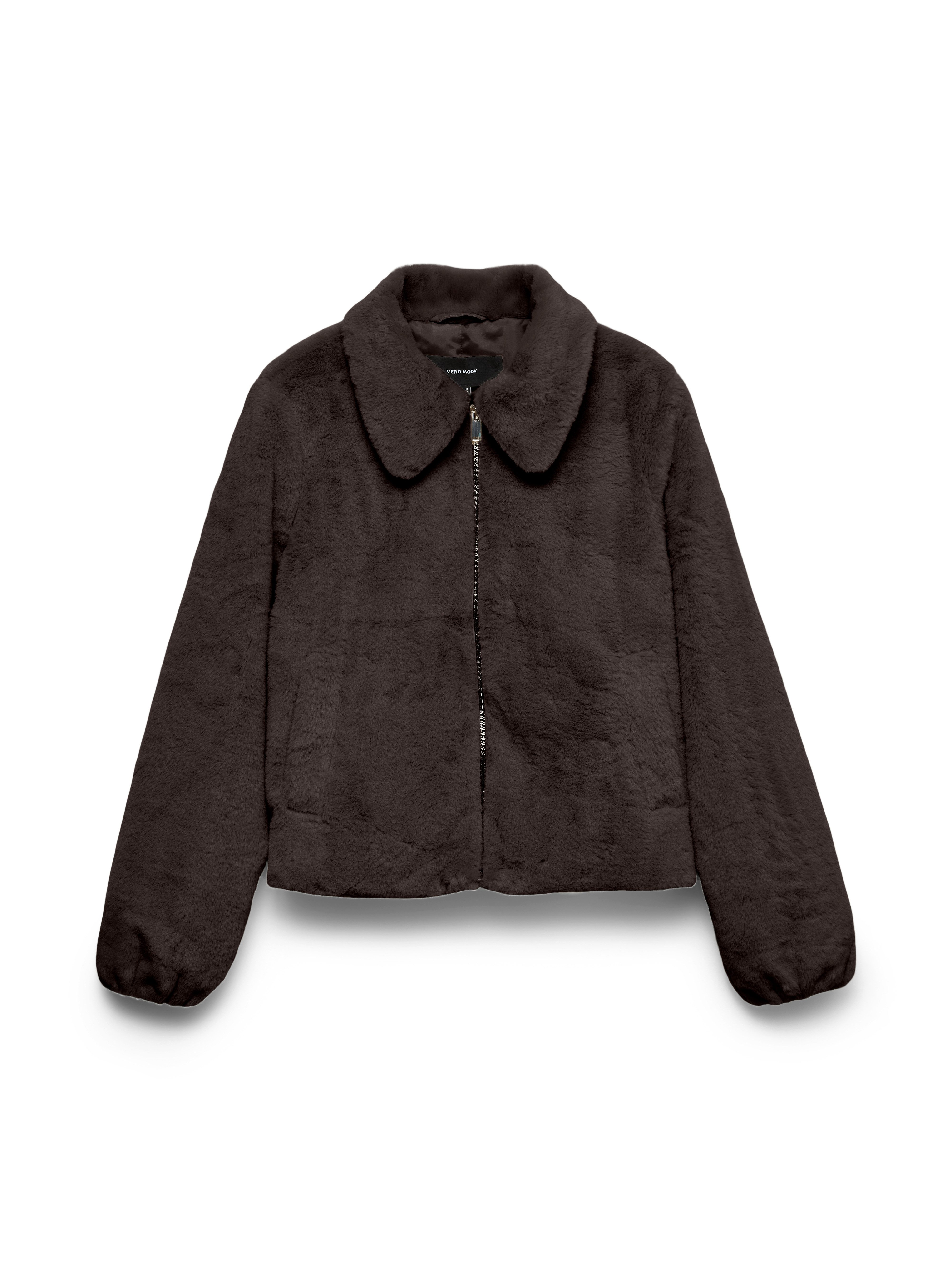 Vero Moda Fellimitatjacke VMSOLAIMA SHORT JACKET NOOS Kunstfaser, Fellimitat