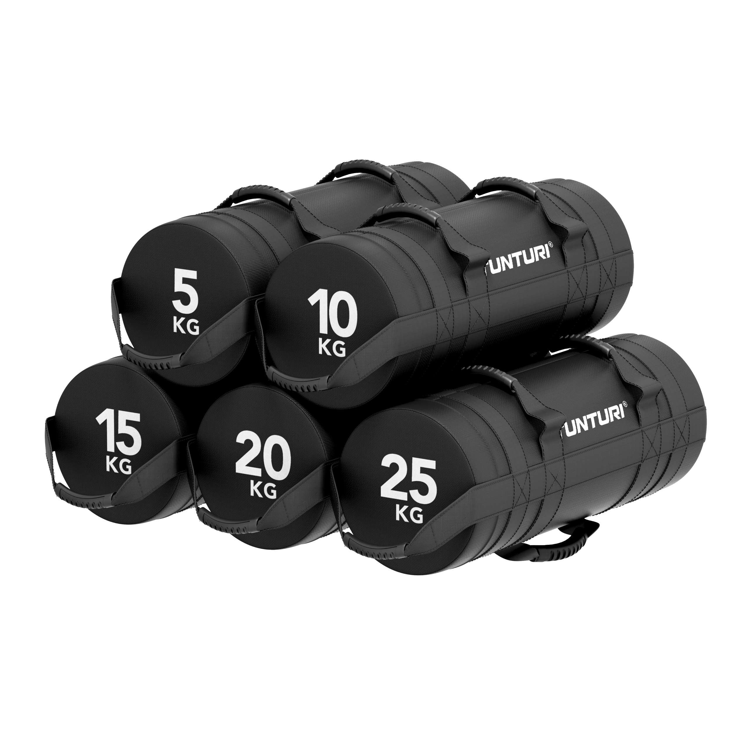 Tunturi Trainingshilfe Platinum Strength Bag Set 5-25 kg inkl. gratis Fitness App