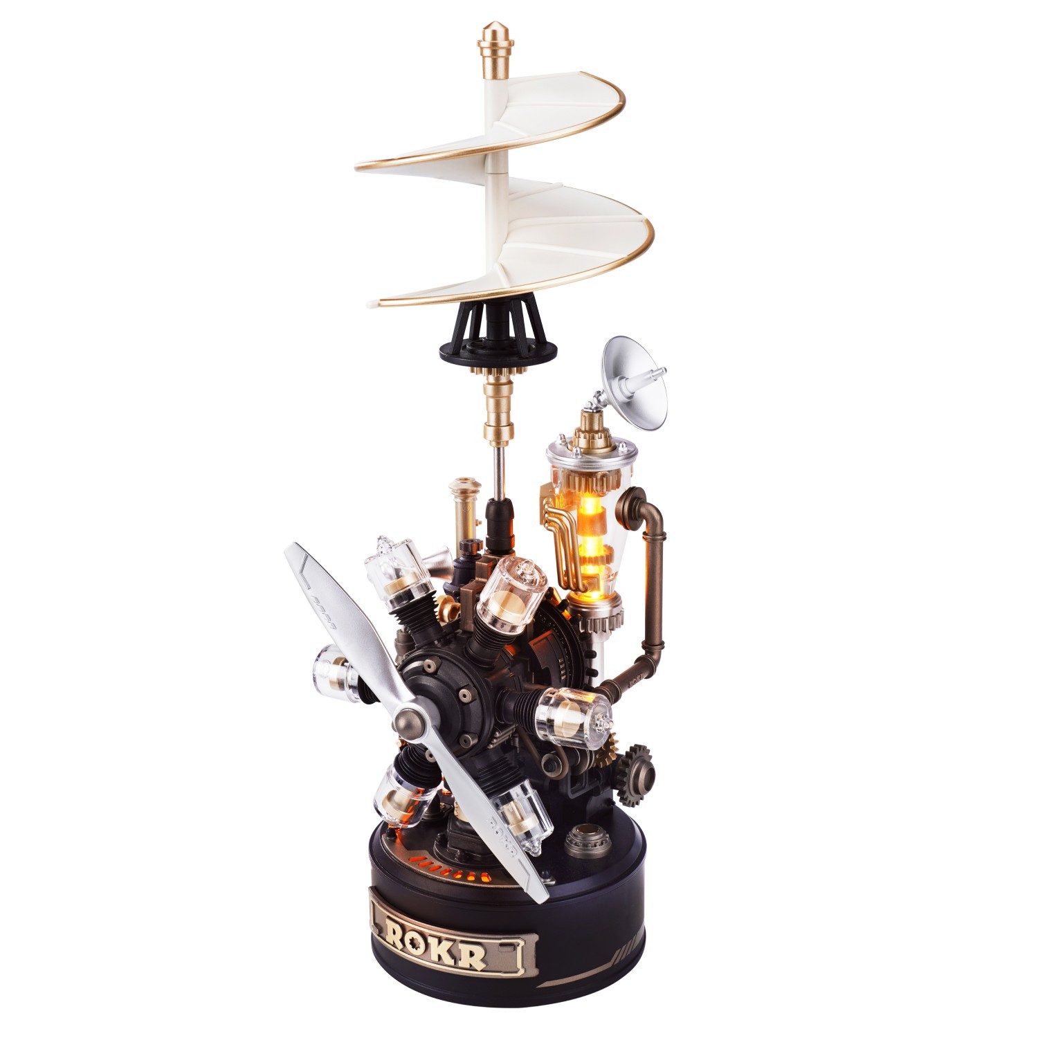 ROKR 3D-Puzzle Industrial City "Da Vinci Helicopter", Puzzleteile