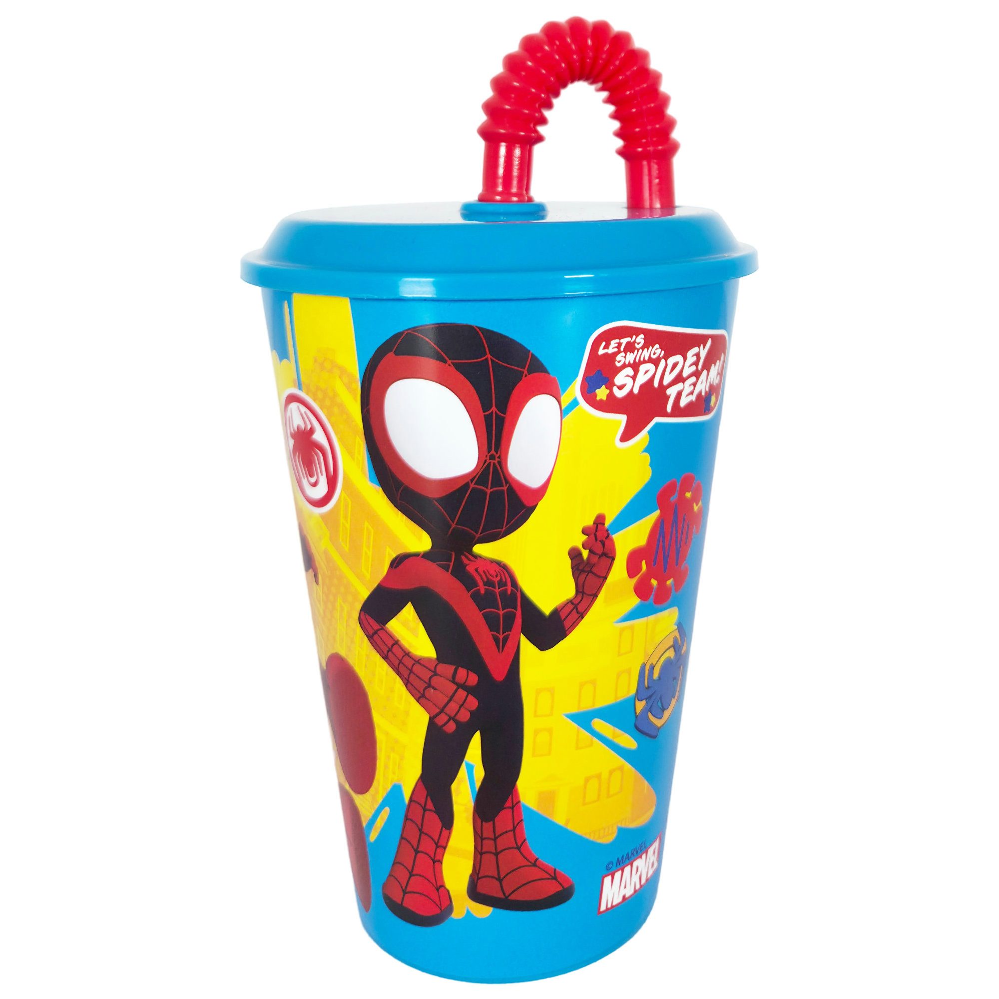 MARVEL Kinderbecher Marvel Spiderman Spidey Gwen Miles Kinder Trinkbecher 430 ml