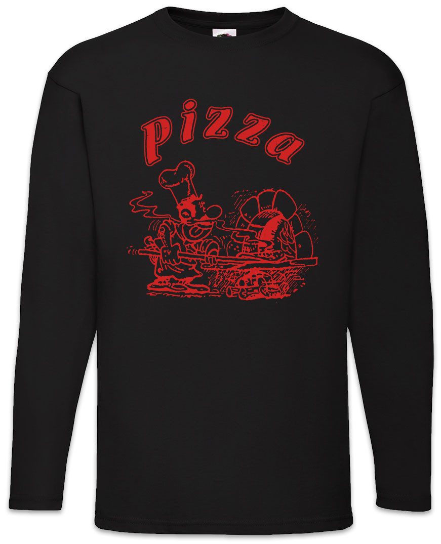 Langarmshirt Pizza Box D Langarm T-Shirt Italia Pizzeria Italien Tratorria Zeichen