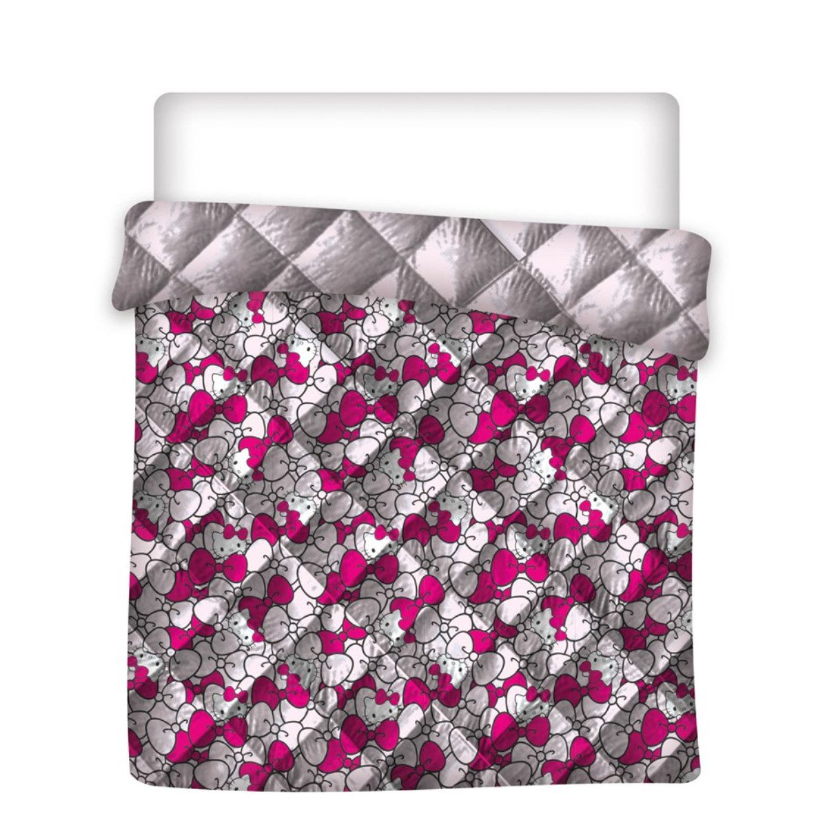 Aymax sprl Bettwäsche Hello Kitty Bettbezug – Bettwäsche Set 240x220 cm pflegeleicht – Bild 2 von 4