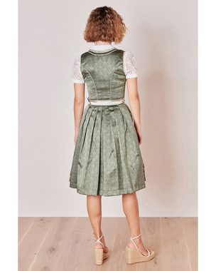 Krüger Madl Dirndl Dirndl 'Shana' mit Spitzenschürze 416767, Grün 60c