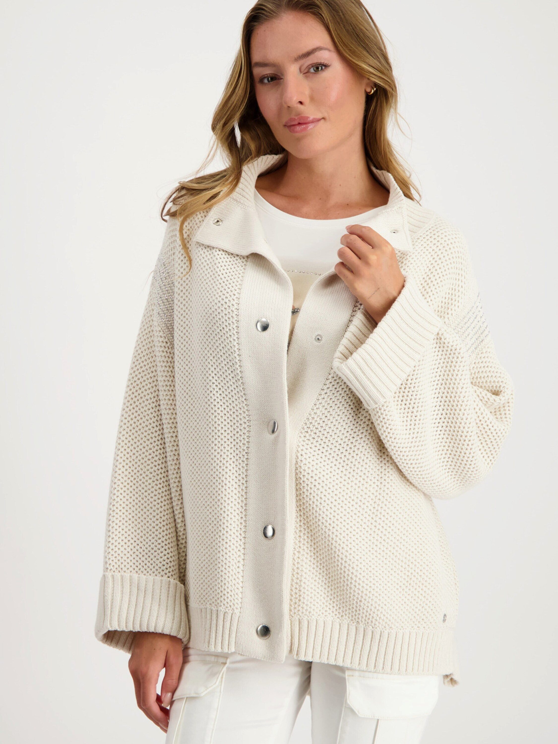 Monari Strickjacke (1-tlg) Plain/ohne Details