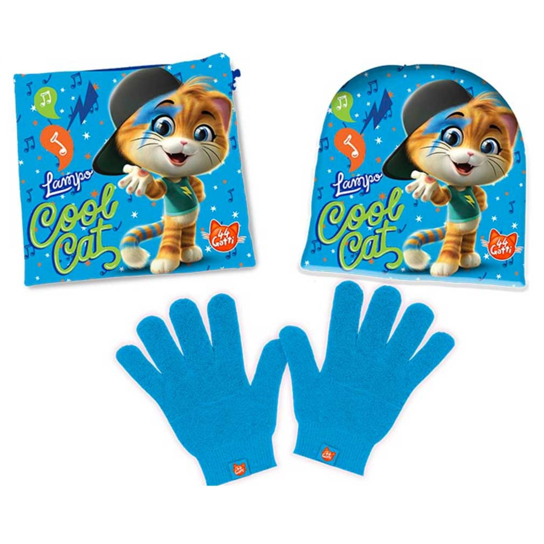 44 Cats Mütze & Schal Winterset für Kinder – Mütze, Schal und Handschuhe im beliebten Design