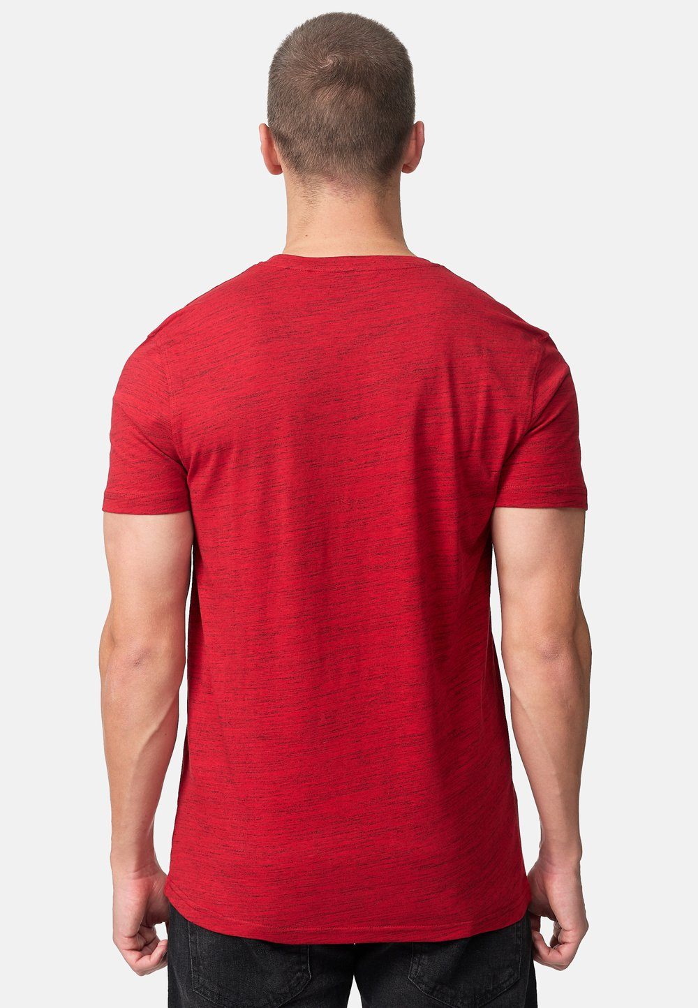 T-Shirt Marl ORIGINAL Red/Black Lonsdale