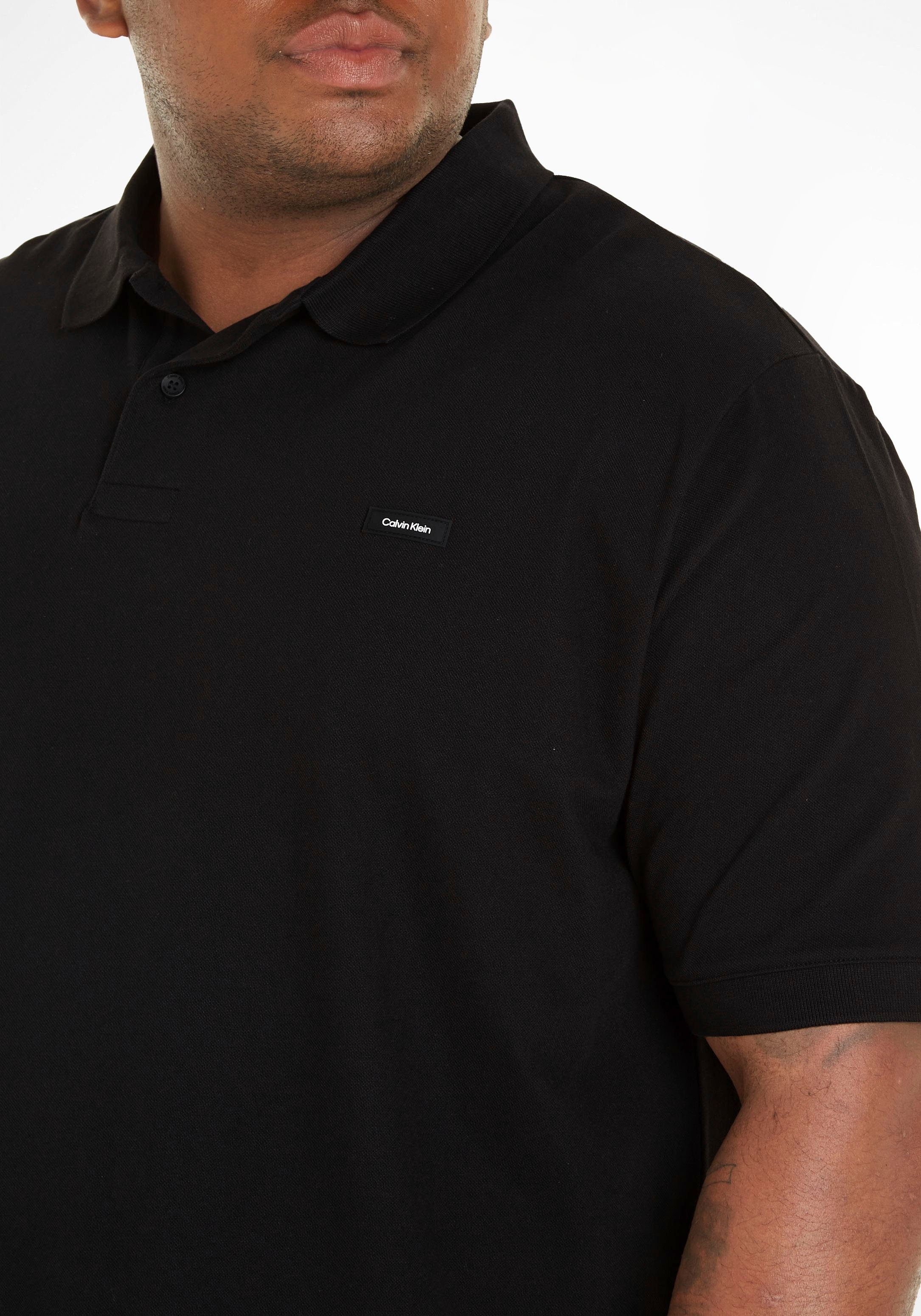 Poloshirt Big&Tall mit Klein Polokragen schwarz Calvin