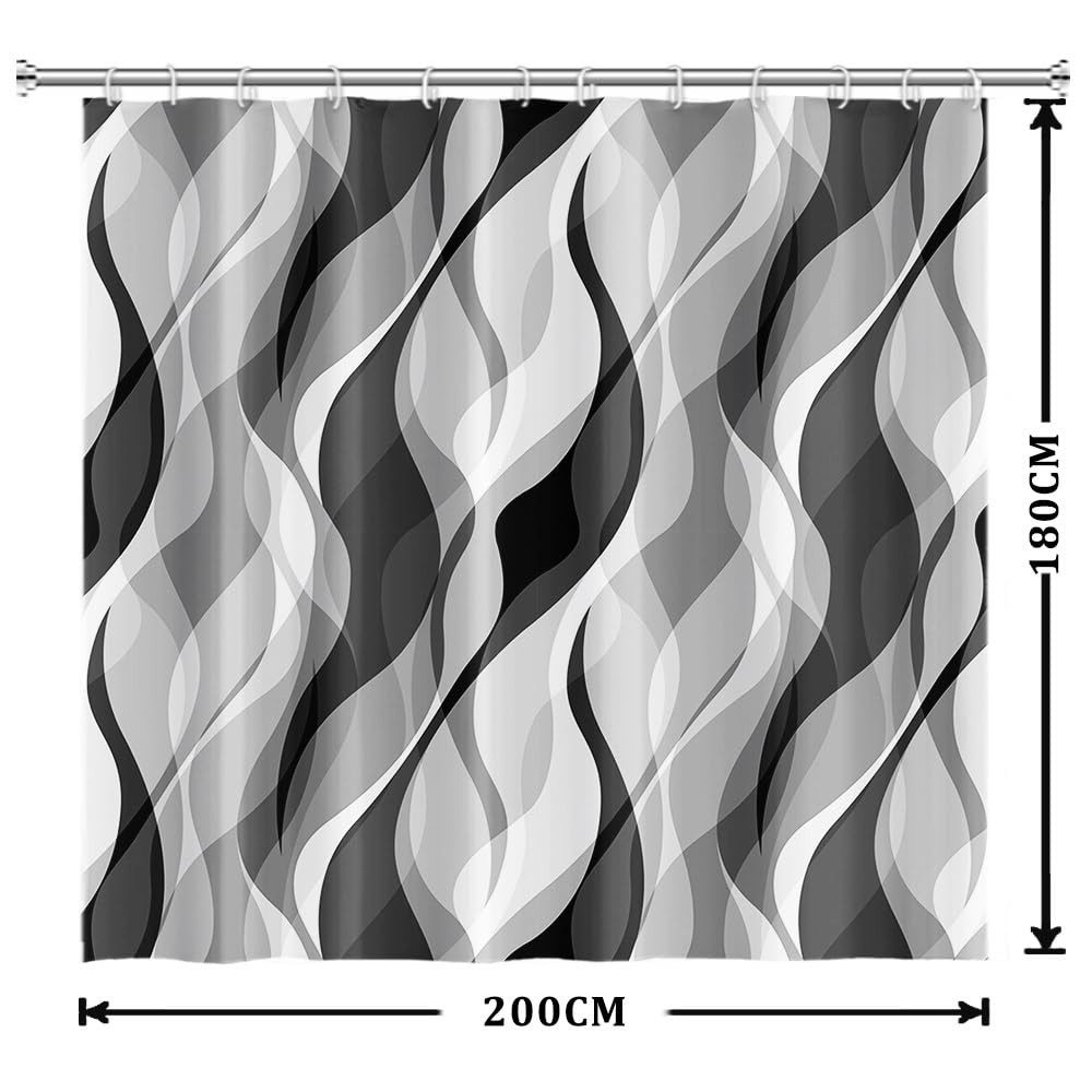 HAUSS SPOLE Duschvorhang 180x180 cm Badewannenvorhang Vorhänge Badvorhang B günstig online kaufen