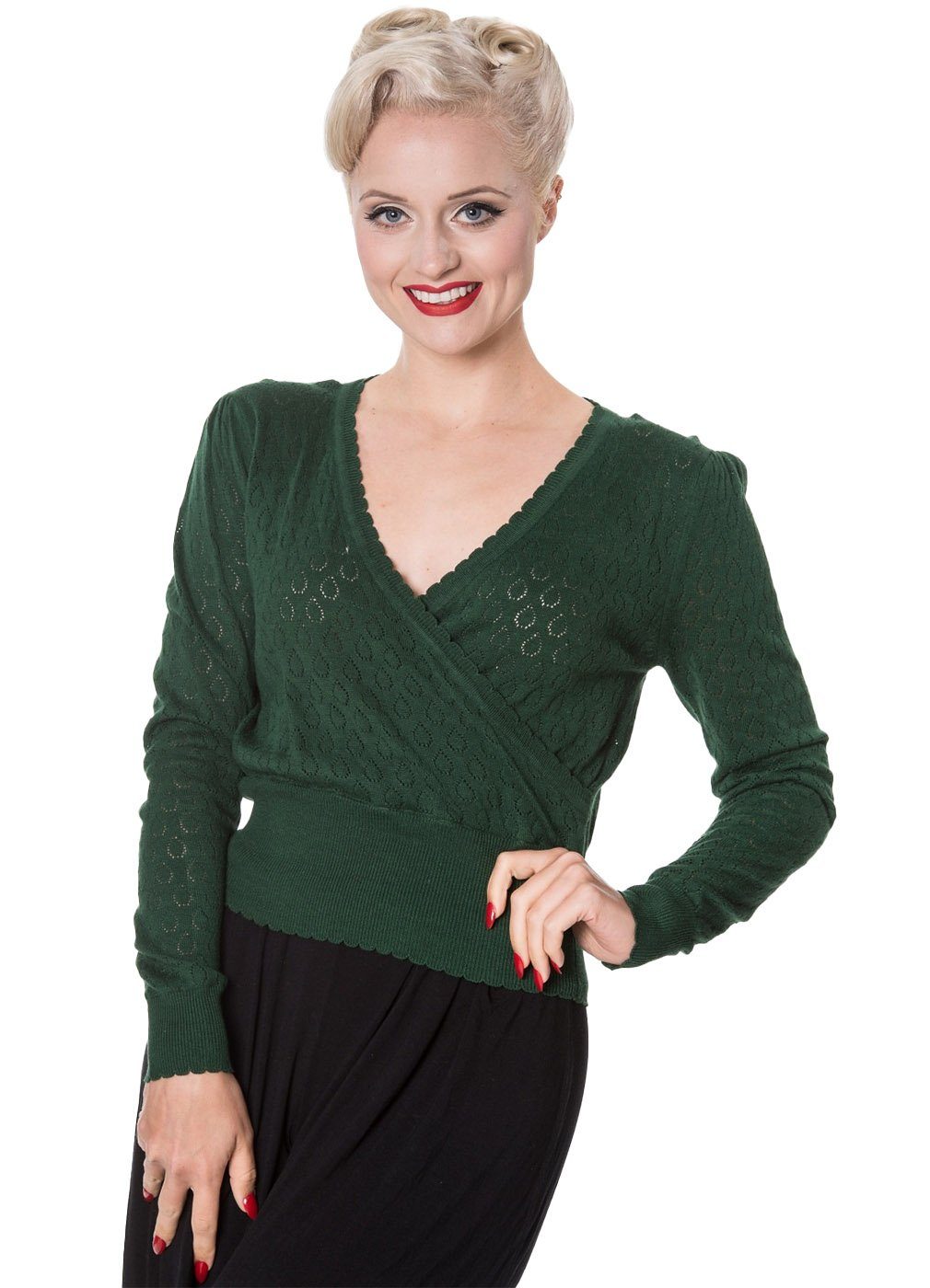 Banned Strickpullover Basic Instinct Grün Vintage günstig online kaufen