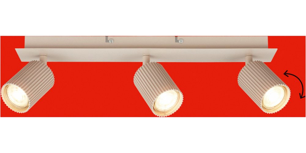 Briloner Leuchten LED Deckenspot IDA, ohne Leuchtmittel, 45x8x9 cm, Wohnzimmer, Schlafzimmer, Flur, Büro