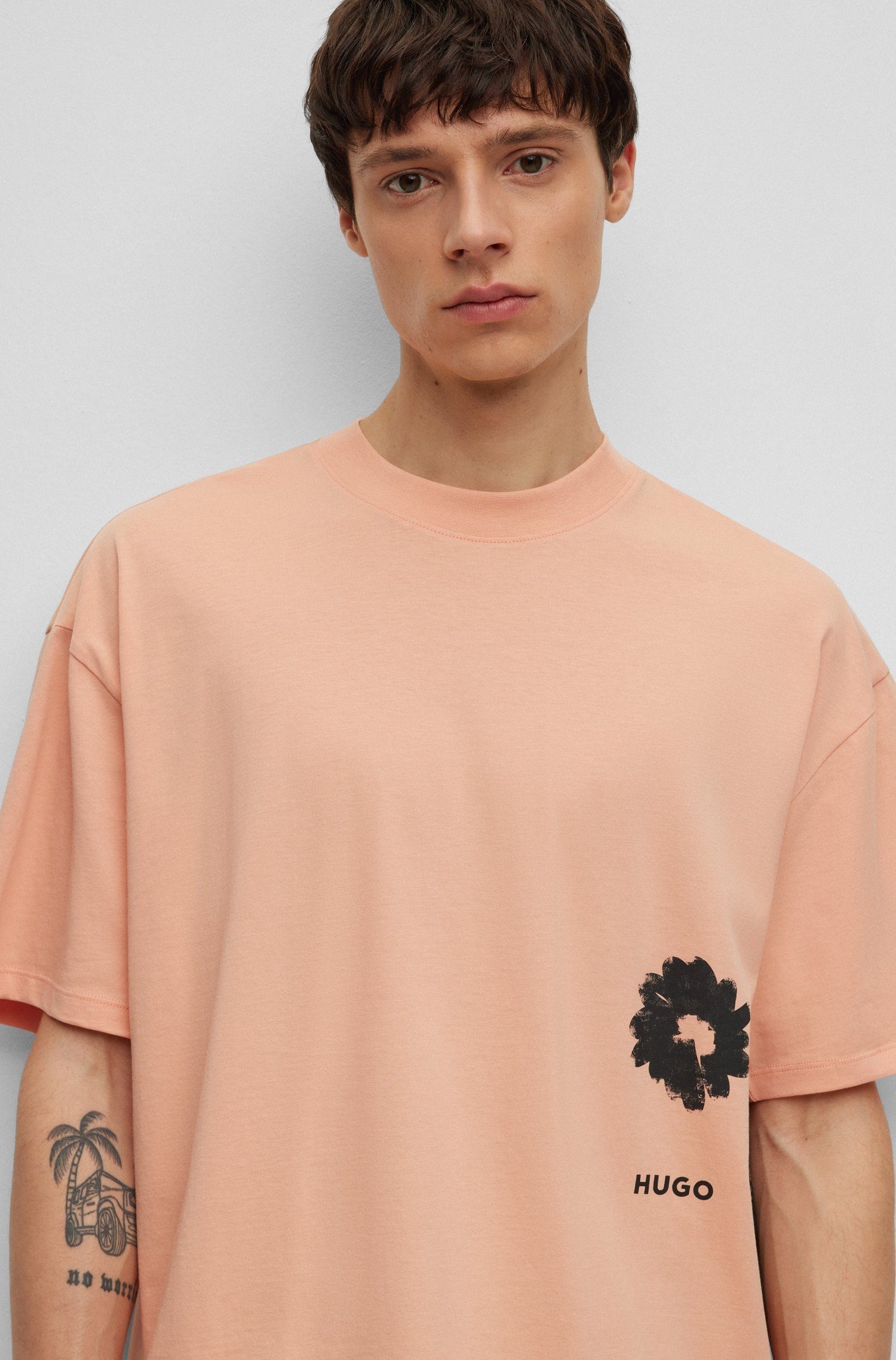 (1-tlg) T-Shirt Orange Diore (630) HUGO