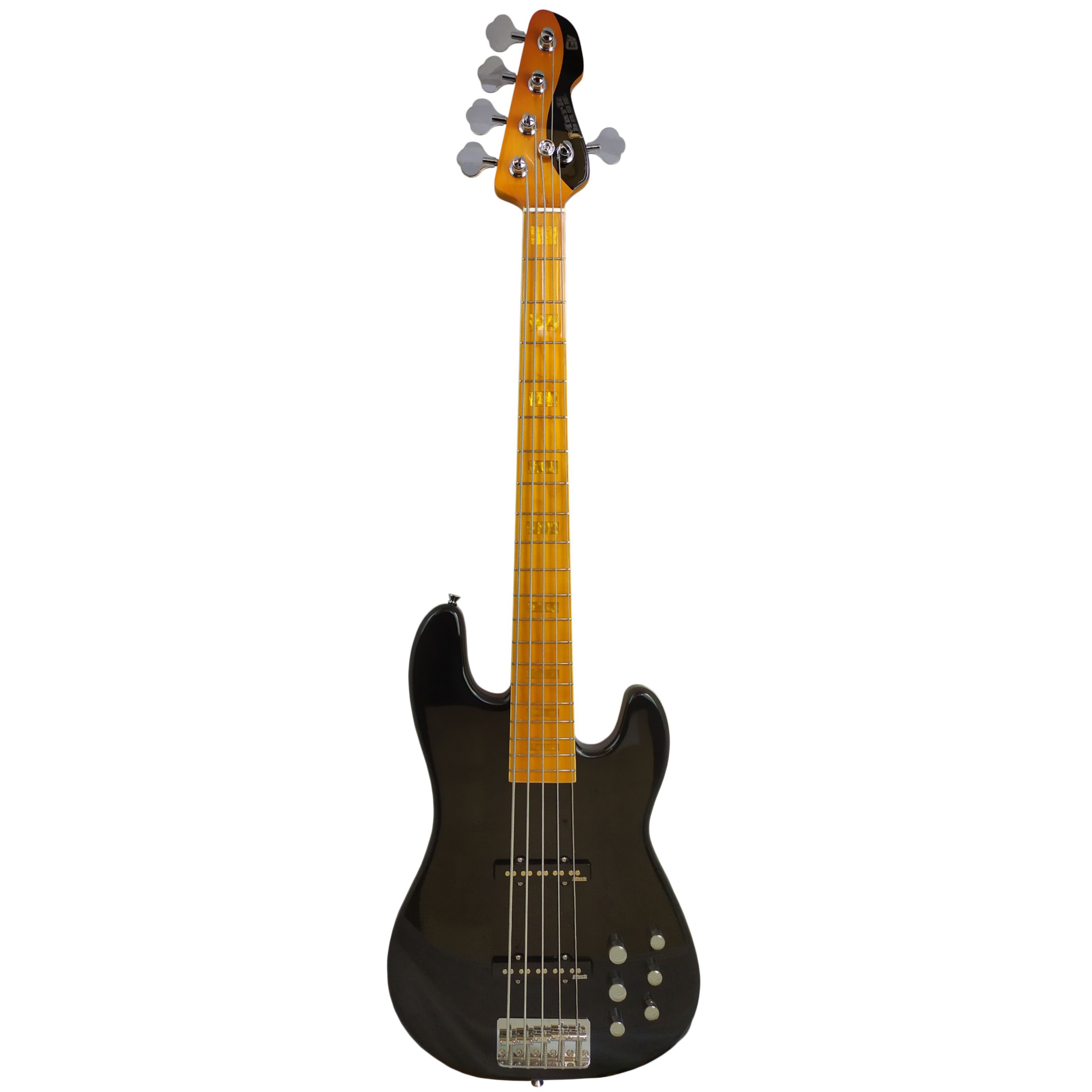 Markbass E-Bass, E-Bässe, 5-Saiter E-Bässe, GV5 Gloxy Val Black CR MP - E-Bass