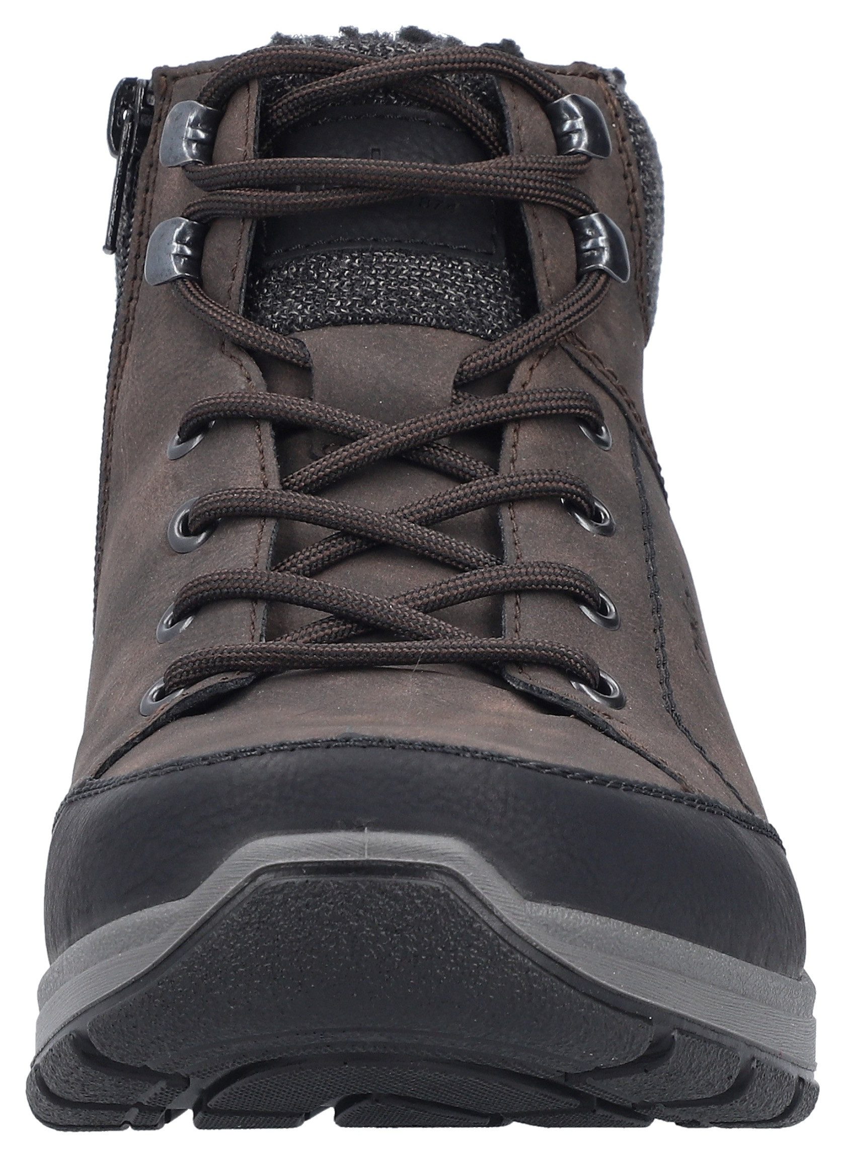 Rieker Winterboots, Schnürboots, Outdoorschuh mit praktischem Innenreißverschluss