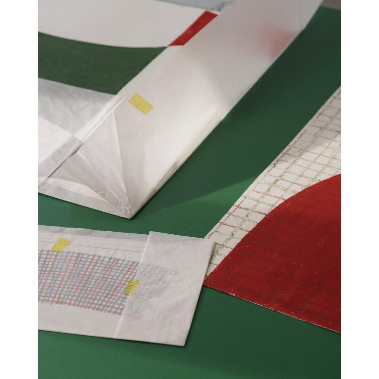 Kalendi Cotton-Red-Green (2-teilig) Geschirrtücher (43x60cm) & Losange Geschirrtuch Marimekko