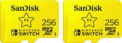 Sandisk »2 x microSDXC™ Card für die Nintendo Switch™« Speicherkarte (256 GB, 100 MB/s Lesegeschwindigkeit, Doppelpack)