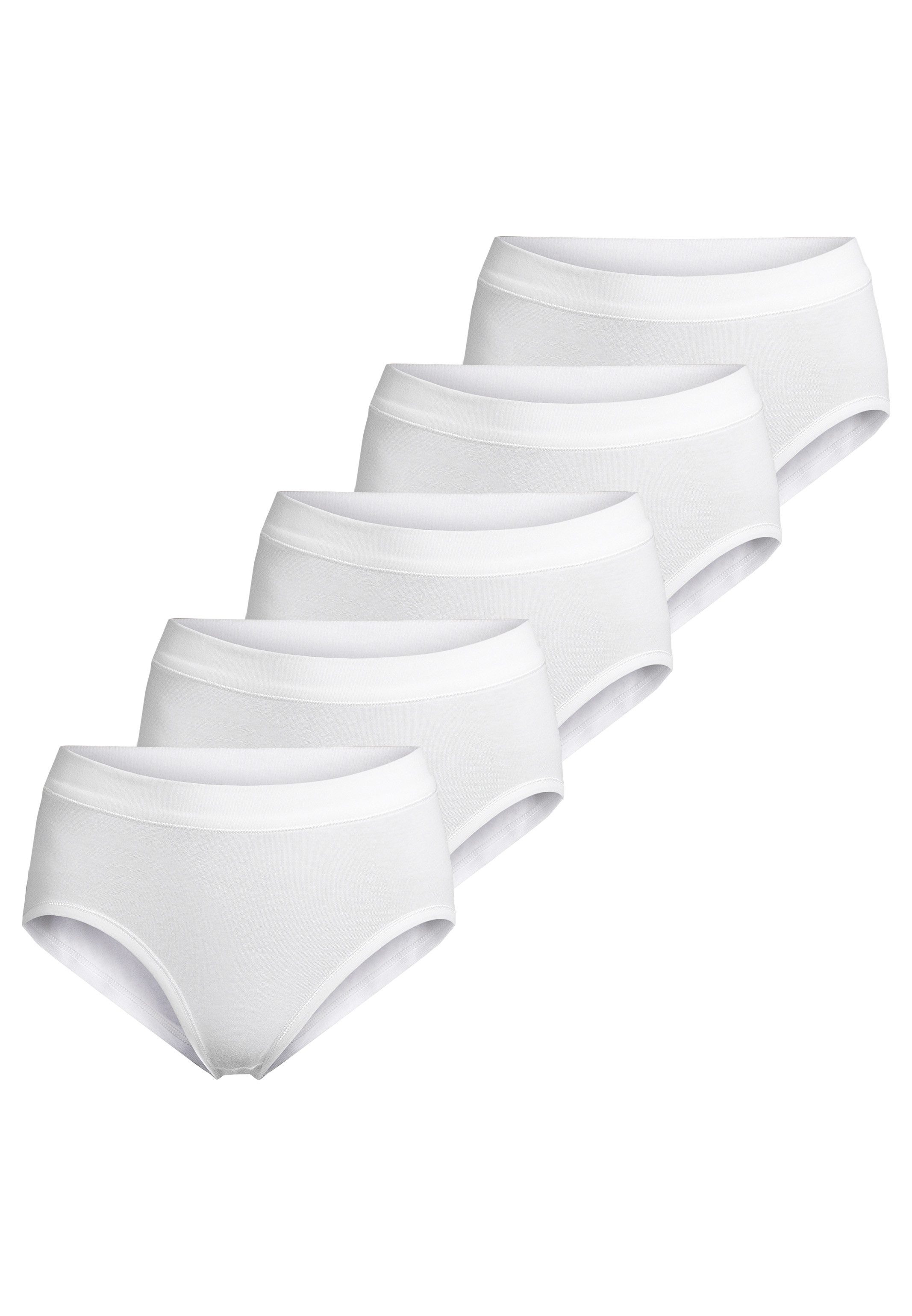 ESGE - Die Wäsche-Macher Hüftslip 5er-Pack Basic - Feinripp (Spar-Set, 5-St) Hüftslip - Baumwolle