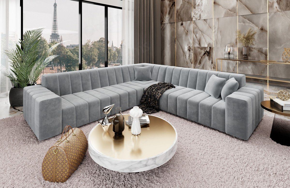 Sofa Dreams Ecksofa Polster Ecksofa Modern Stoff Eck Couch Samtstoff