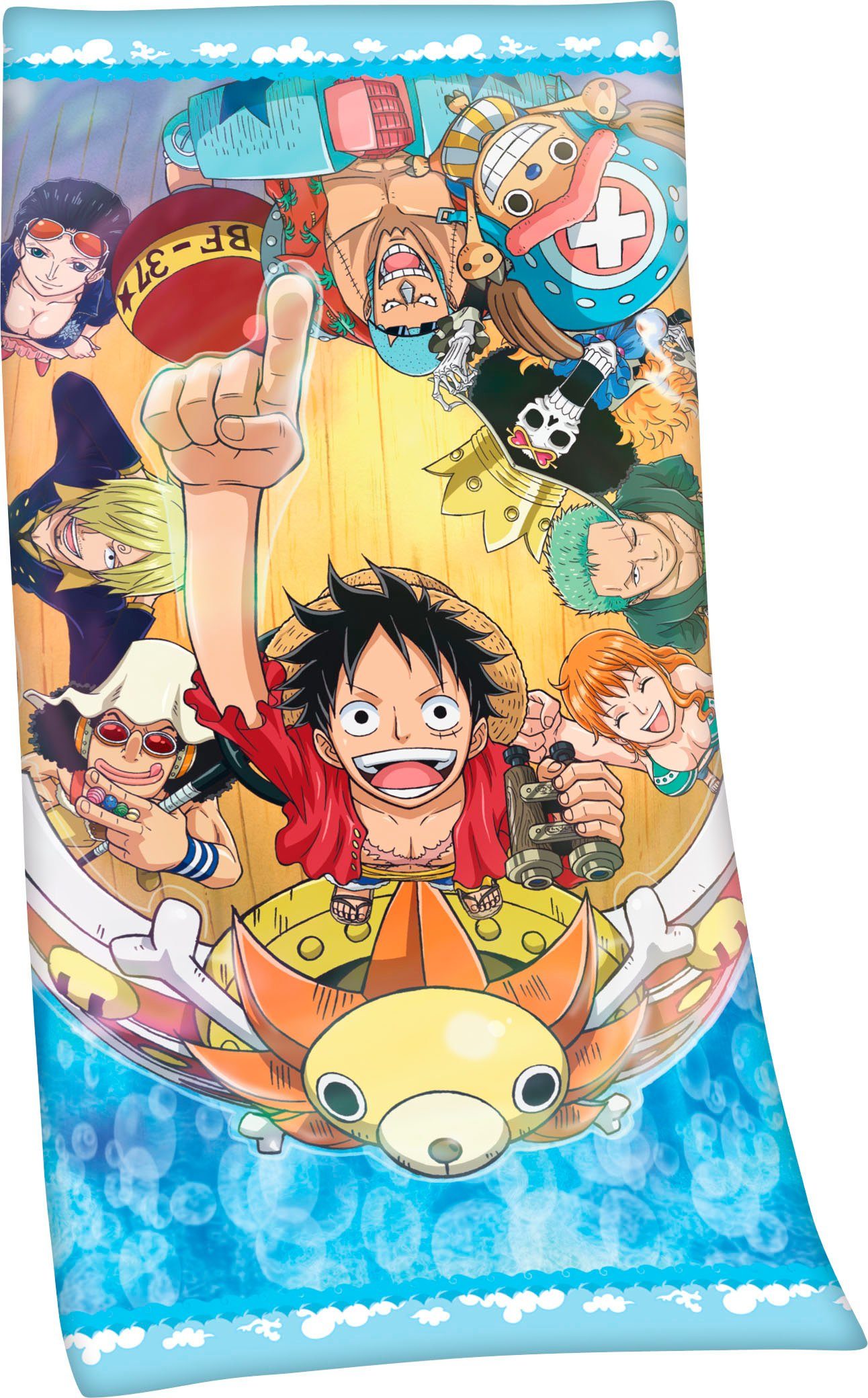 OnePiece Badetuch One Piece, Velours (1-St), hochfarbig bedruckt