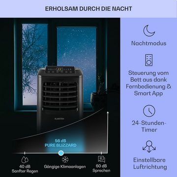 Klarstein Klimagerät Pure Blizzard Smart, Klimagerät mobil Air Conditioner Kühlgerät Luftkühler