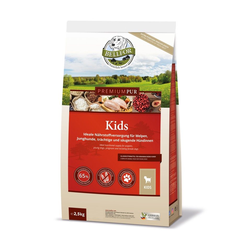 Bellfor Bellfor Hundefutter für Welpen - PREMIUM PUR Kids - 2,5 kg, für: Hunde