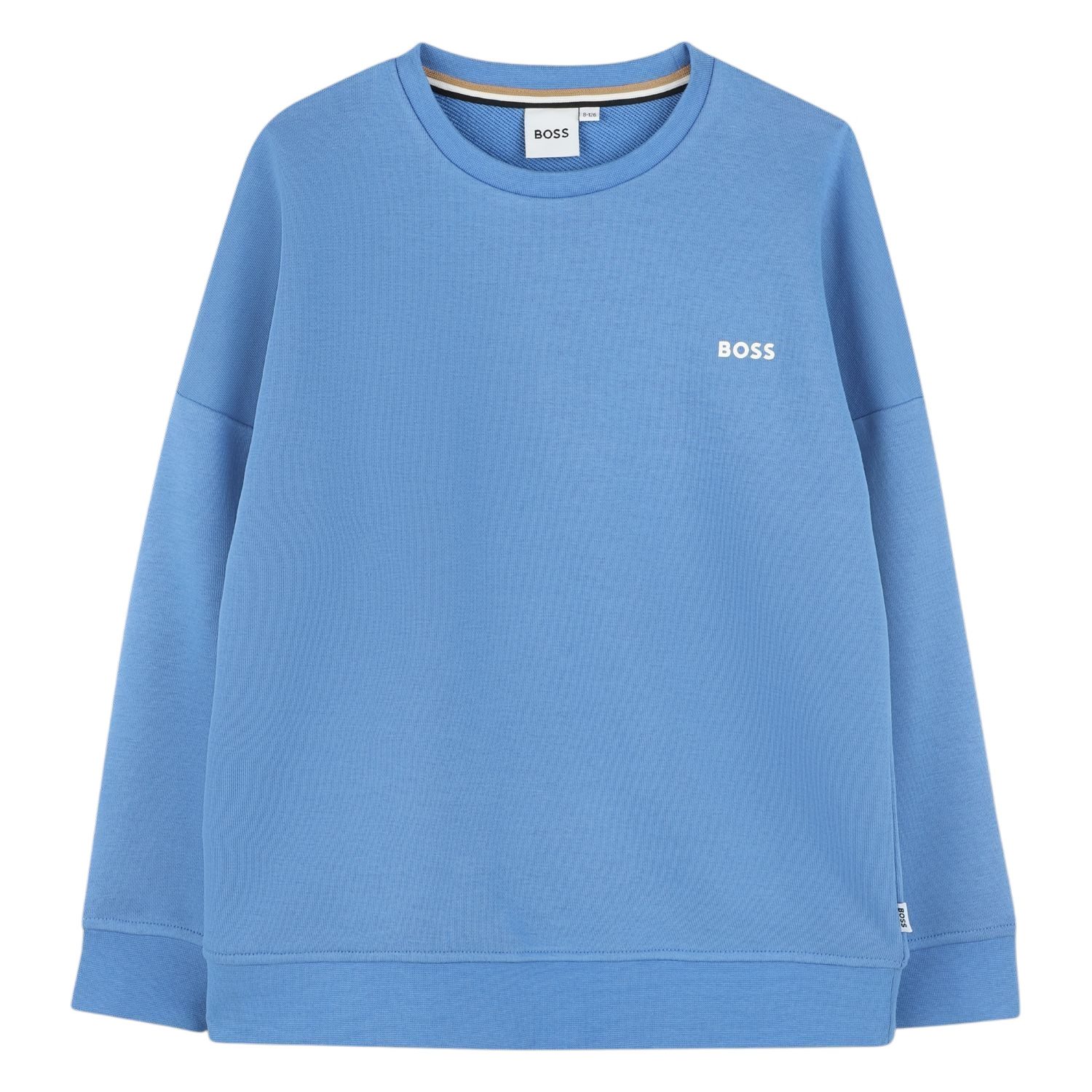 Boss Kidswear Sweatshirt Boss Kidswear Kinder Sweatshirt von Blau, Logo, Rundhals