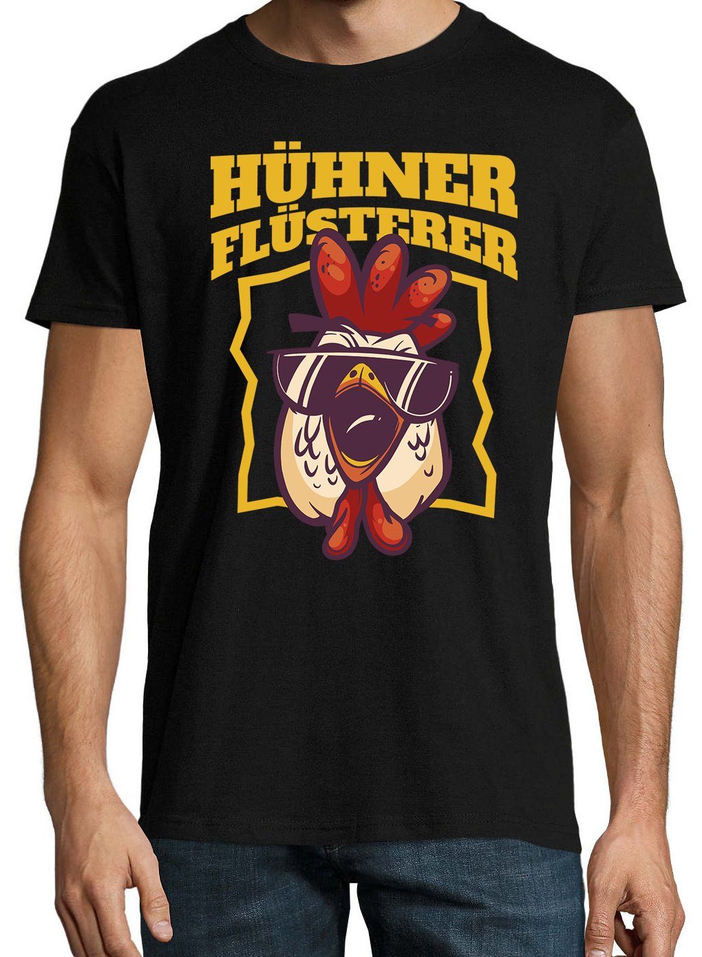Youth Designz T-Shirt "Hühner Flüsterer" Herren Shirt mit lustigem Frontprint