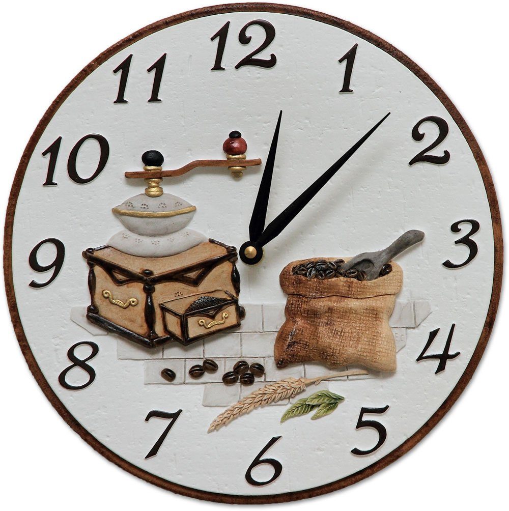 Terrastudio Wanduhr Kaffeemühle und Kaffeesack - Terrastudio Modell: Küchenuhr