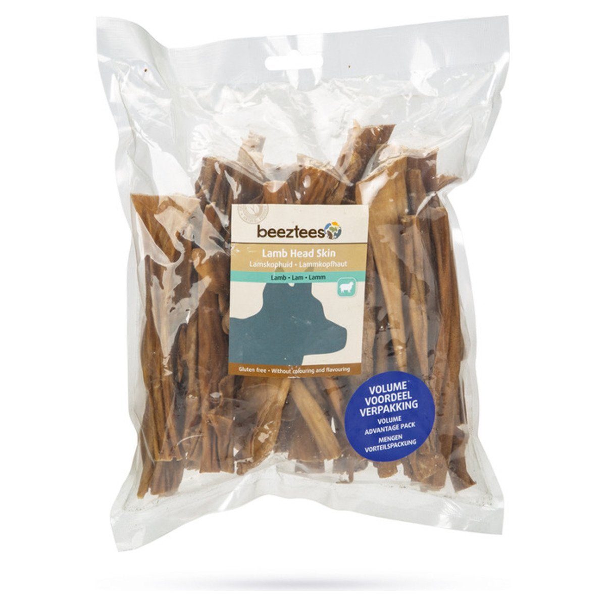 Beeztees Lamm Kopfhaut 300 g, Snack für: Hund