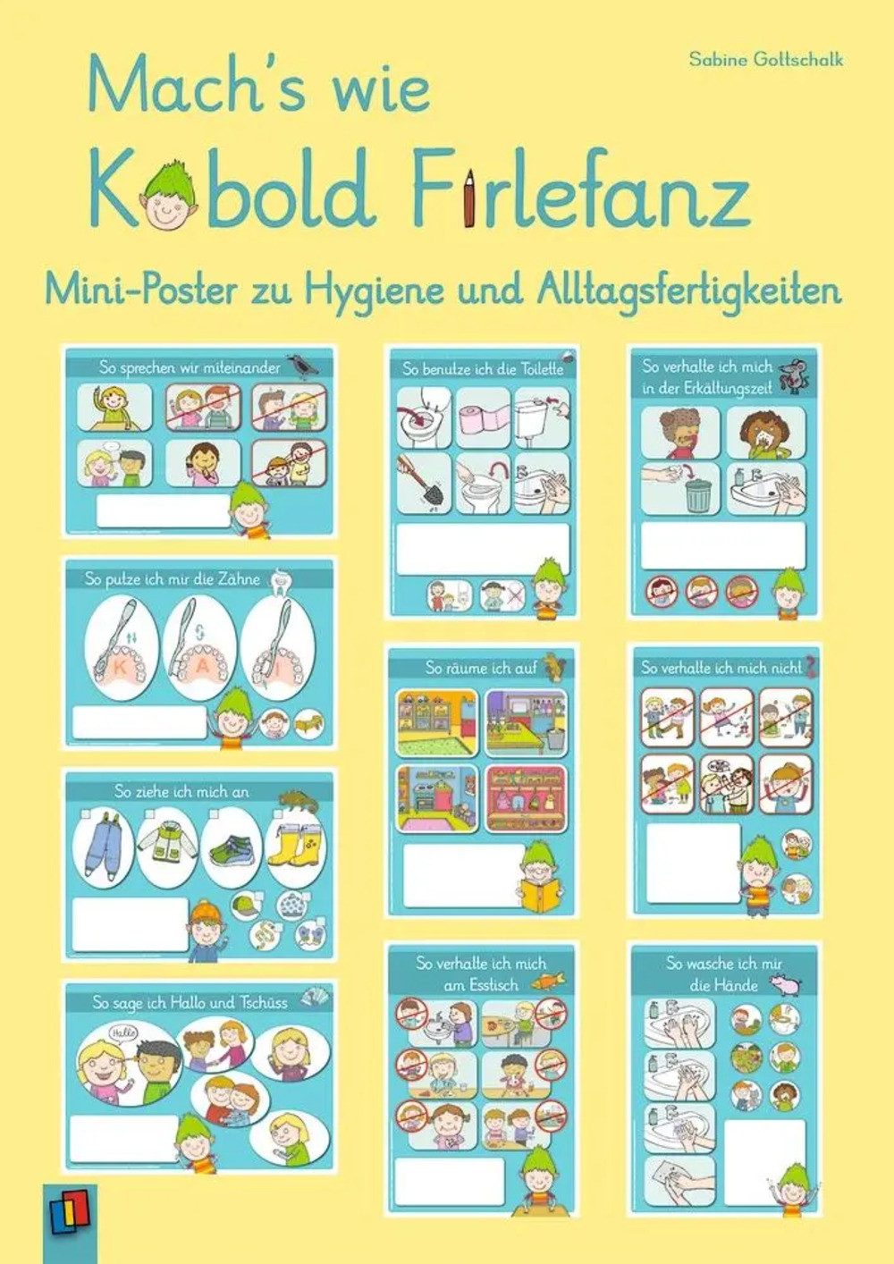 Verlag an der Ruhr Poster Mach's wie Kobold Firlefanz - Mini-Poster zu Hygiene und...