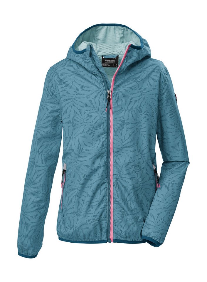 Killtec Funktionsjacke KOS 163 GRLS JCKT Leichte, wasserdichte Mädchenjacke mit reflektierenden Elementen