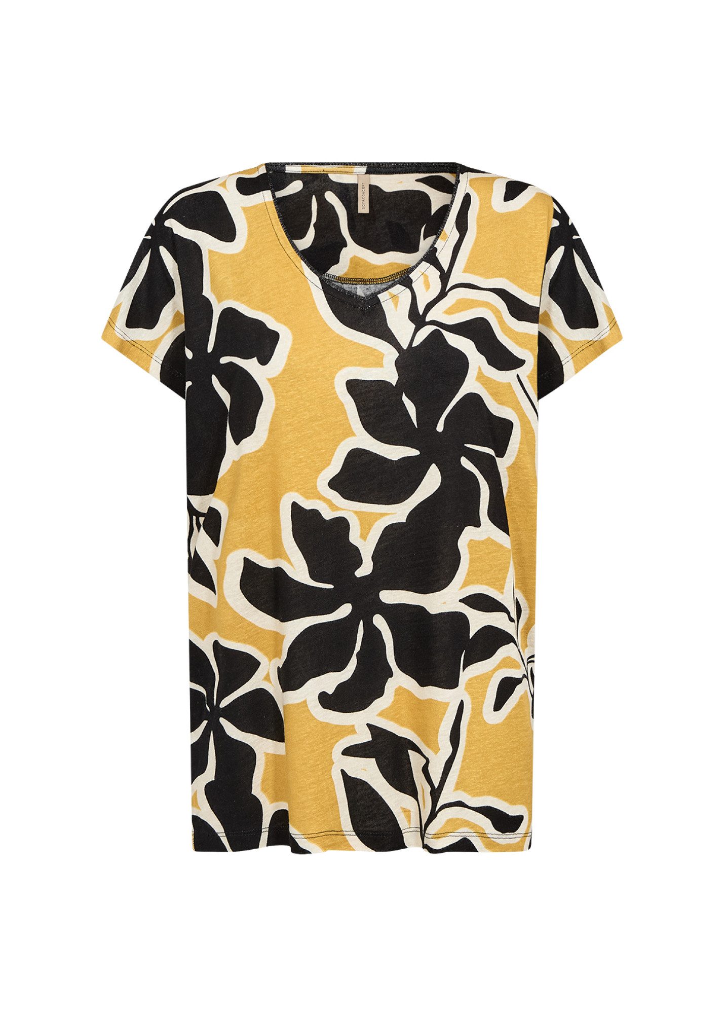 soyaconcept Kurzarmshirt SC-FIOLA 1 - gemustertes Kurzarmshirt - T-Shirt Damen