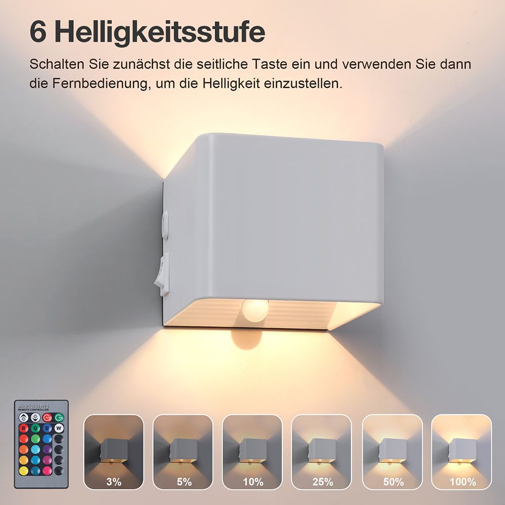 SERBASIC Wandleuchte Magnetisch Akku Wandleuchte mit günstig online kaufen