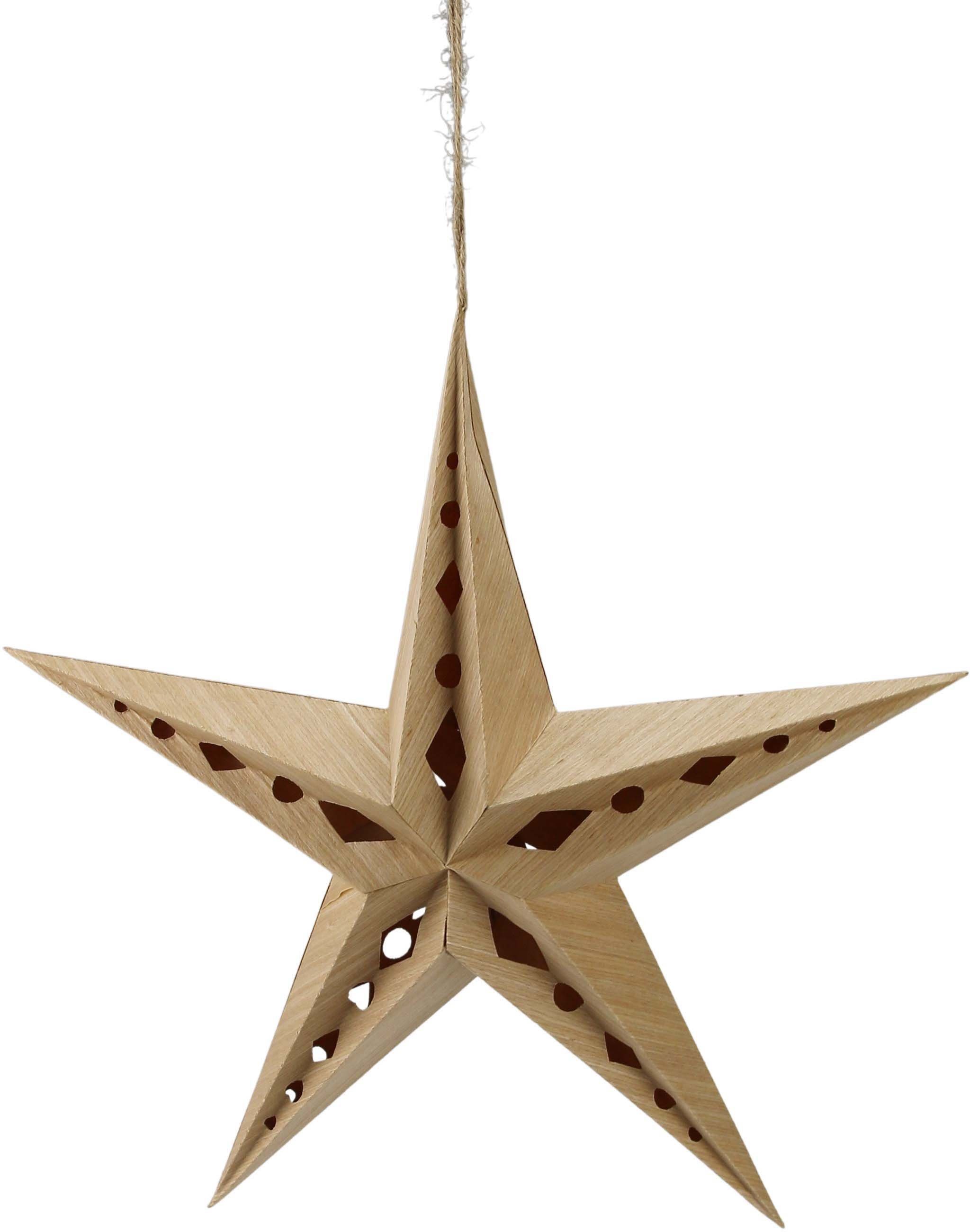 Dekostern Design als Stern Deko Papierstern, 1 AM Weihnachtsstern, Weihnachtsdeko, St., Weihnachtlicher